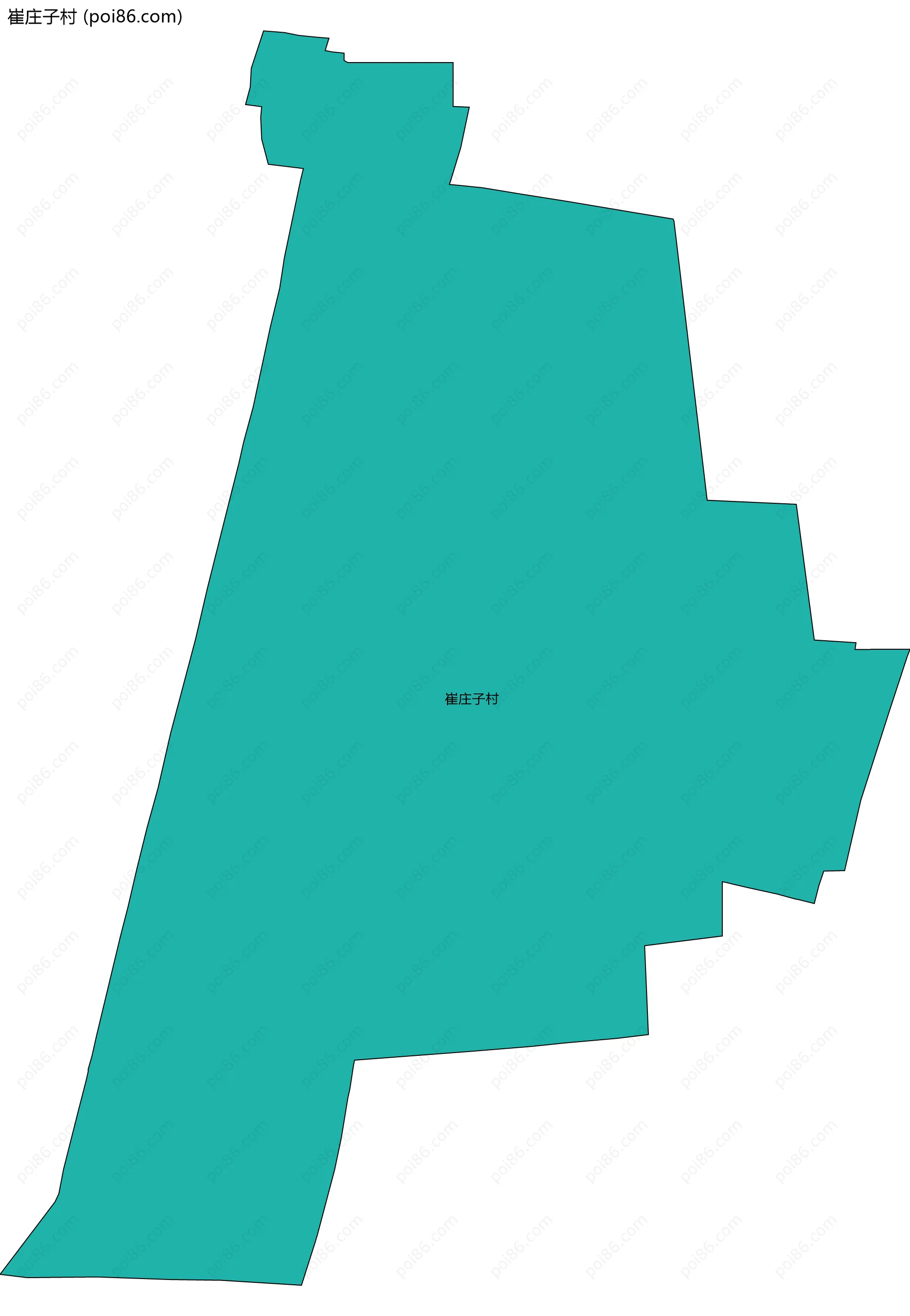 崔庄子村边界地图