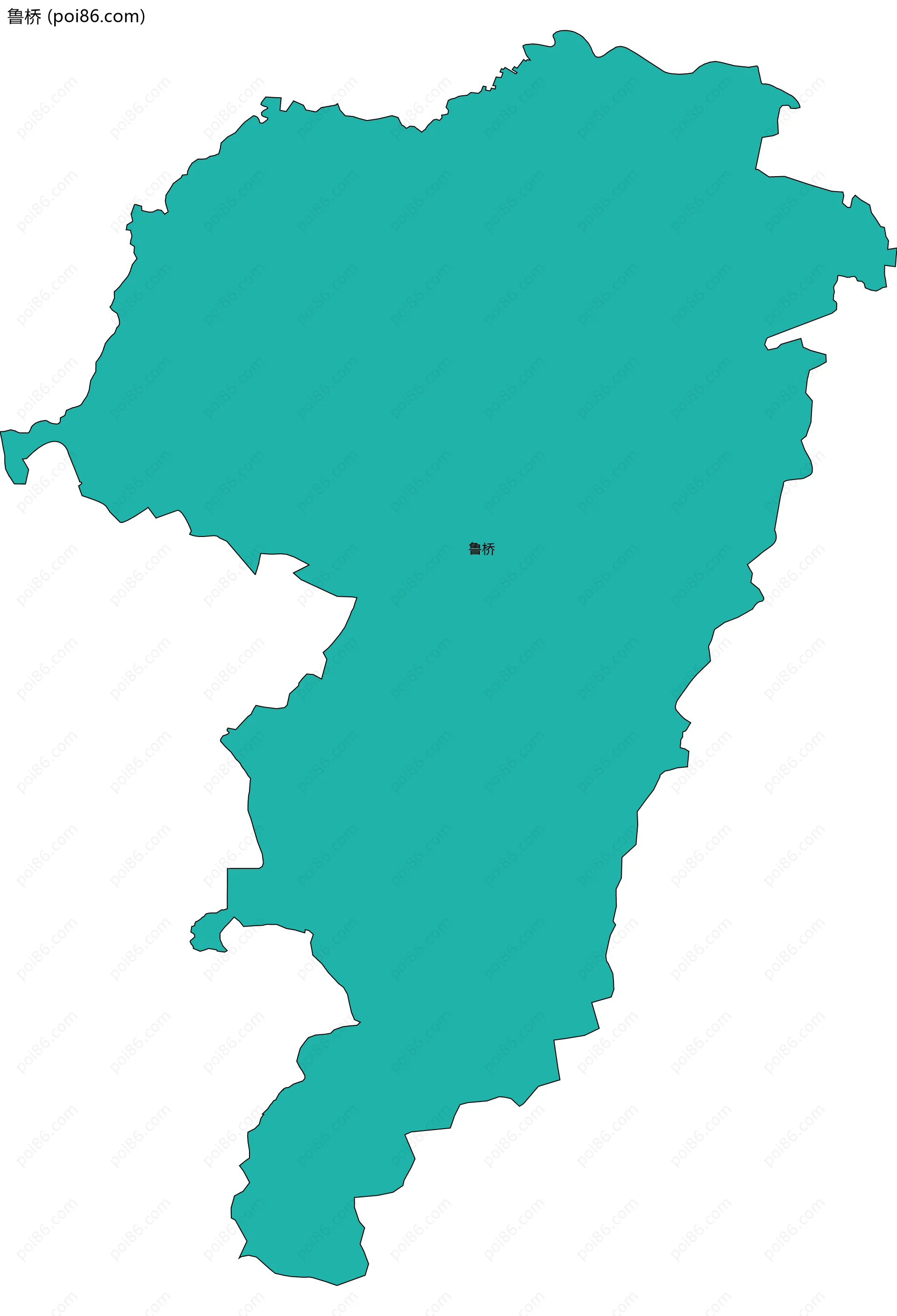 鲁桥边界地图