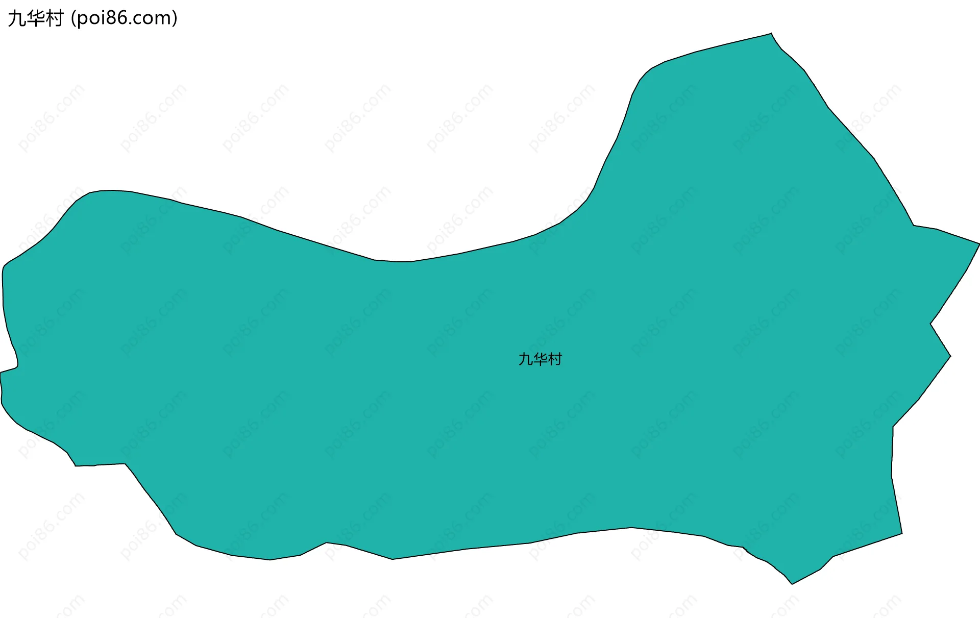 九华村边界地图