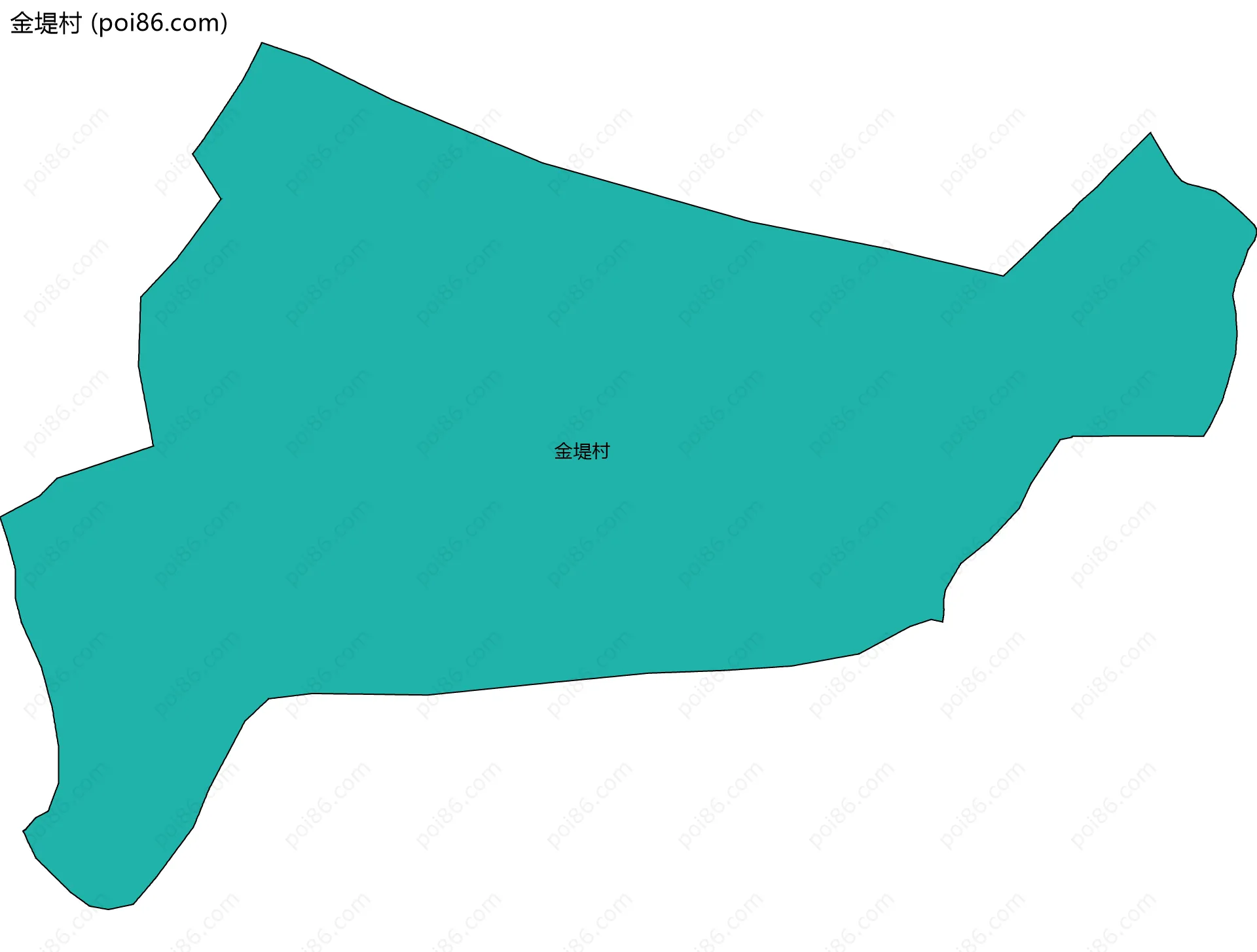 金堤村边界地图