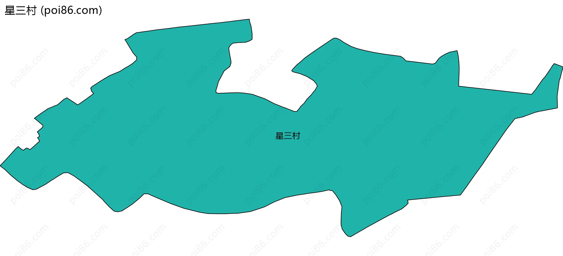 星三村边界地图