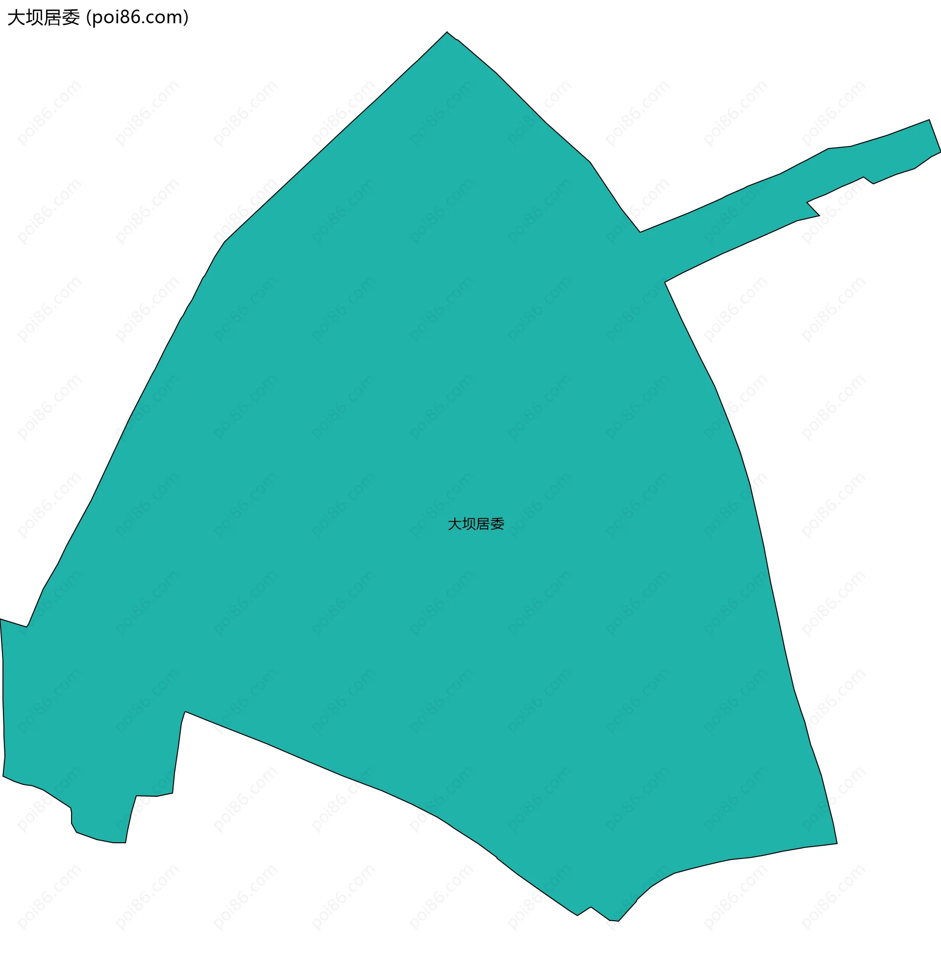 大坝居委边界地图