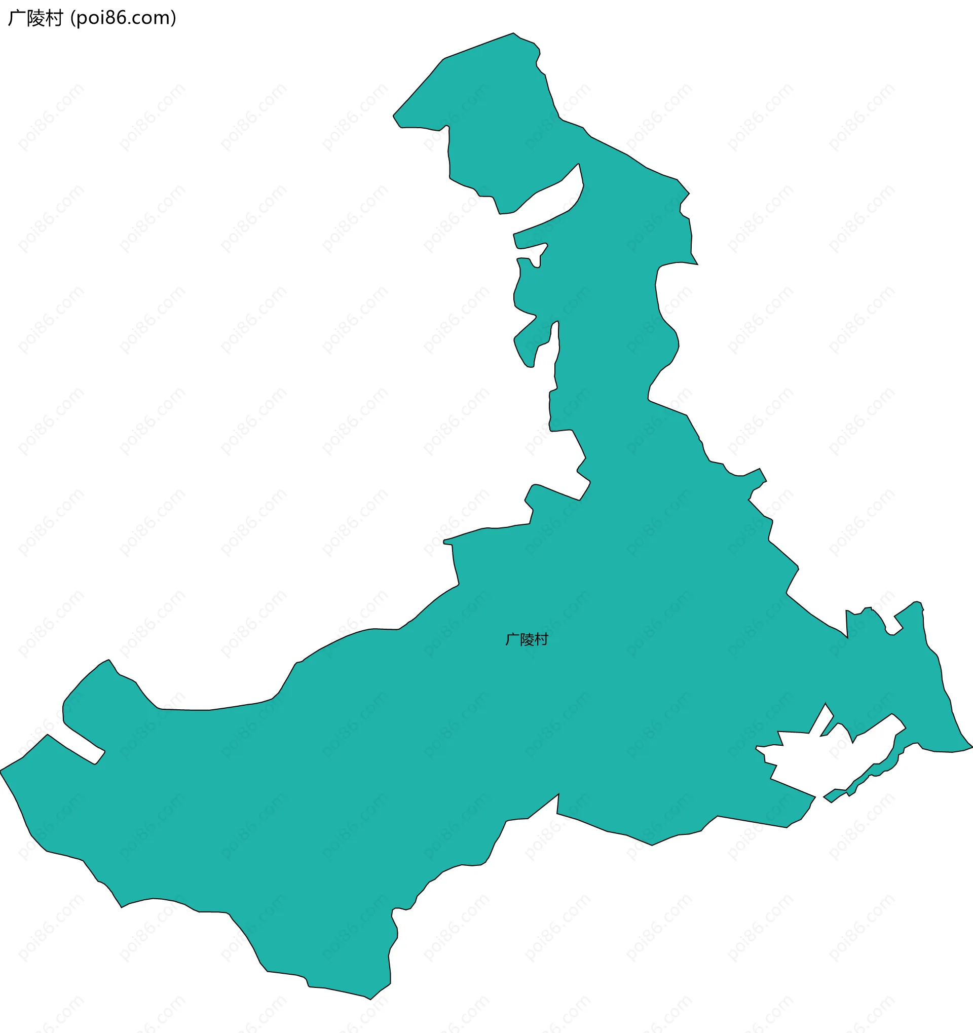 广陵村边界地图