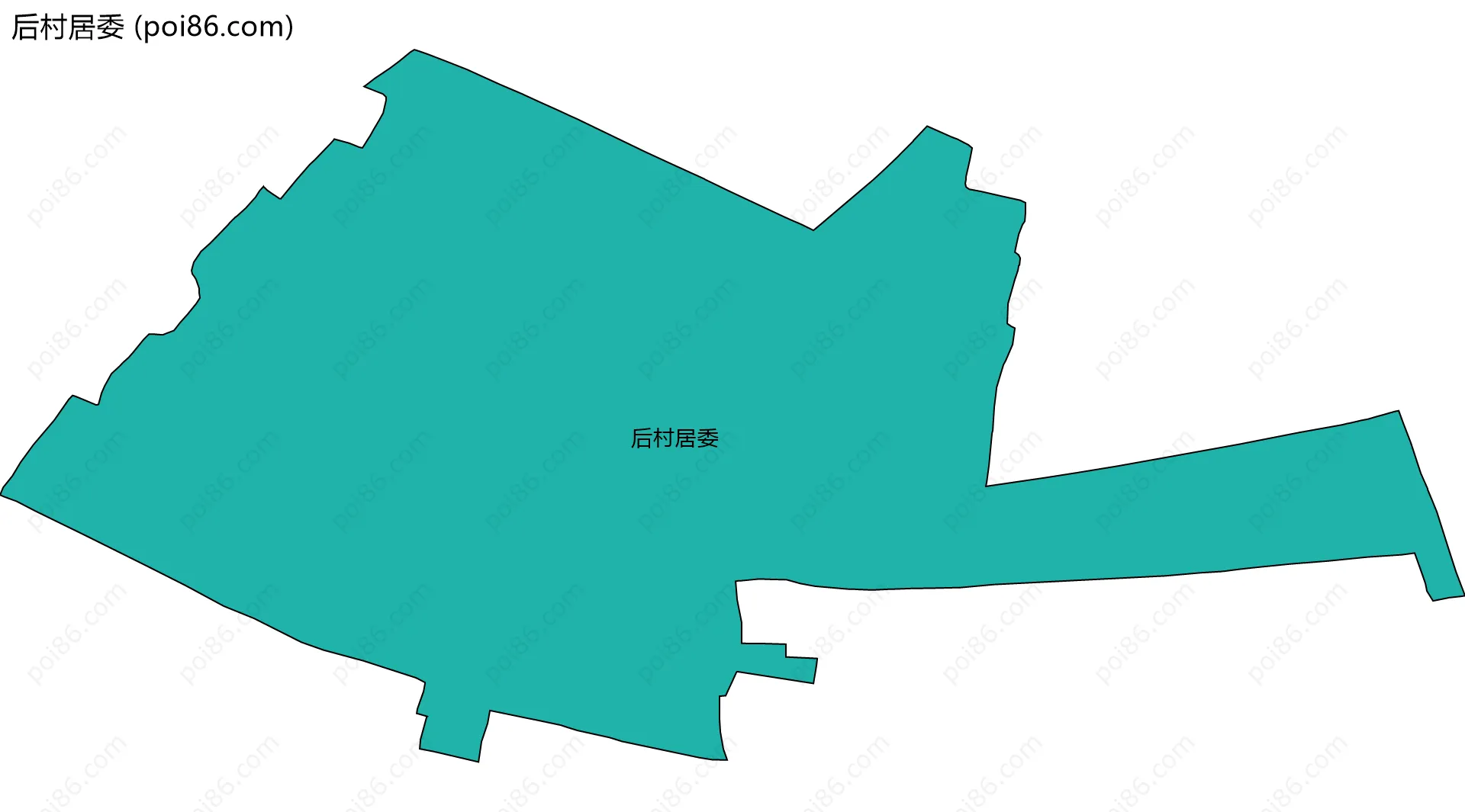 后村居委边界地图