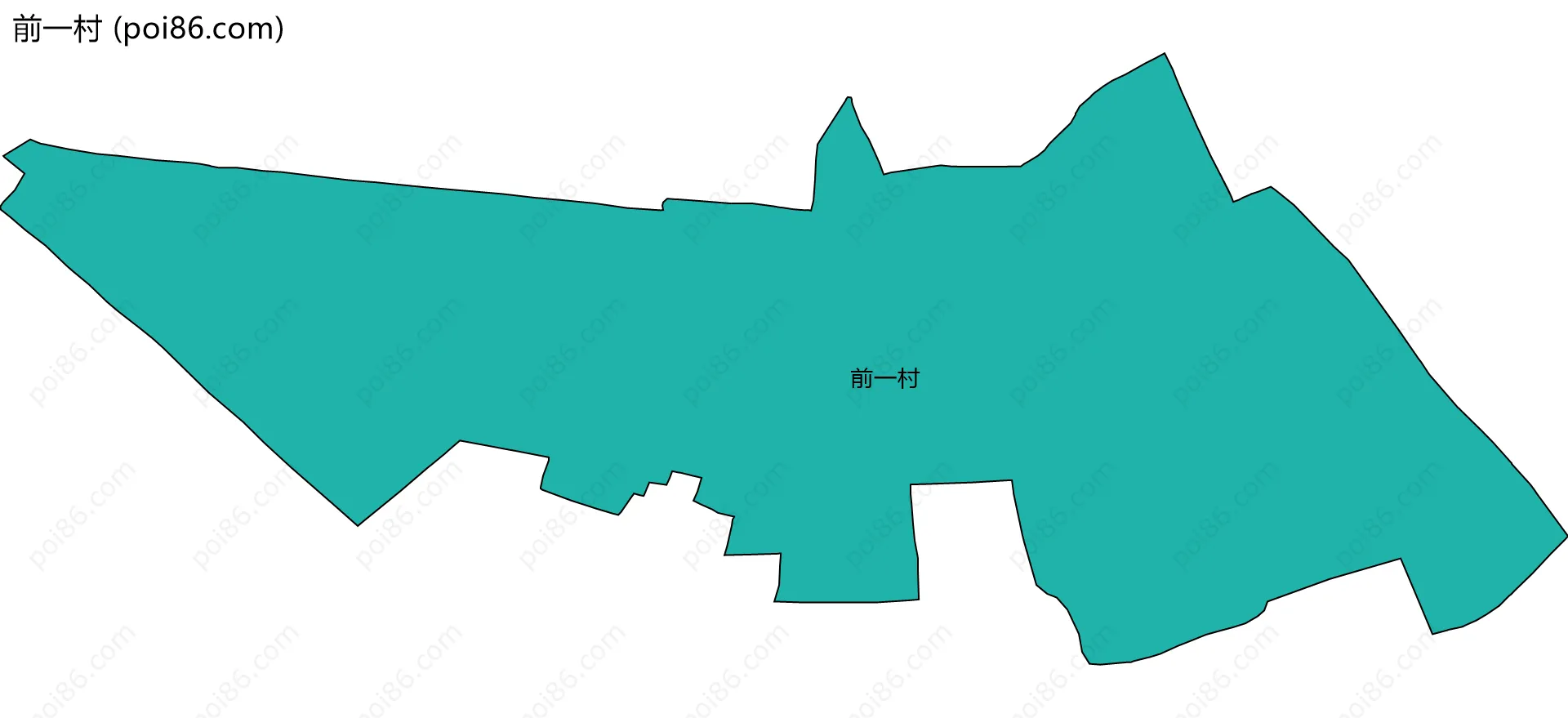 前一村边界地图