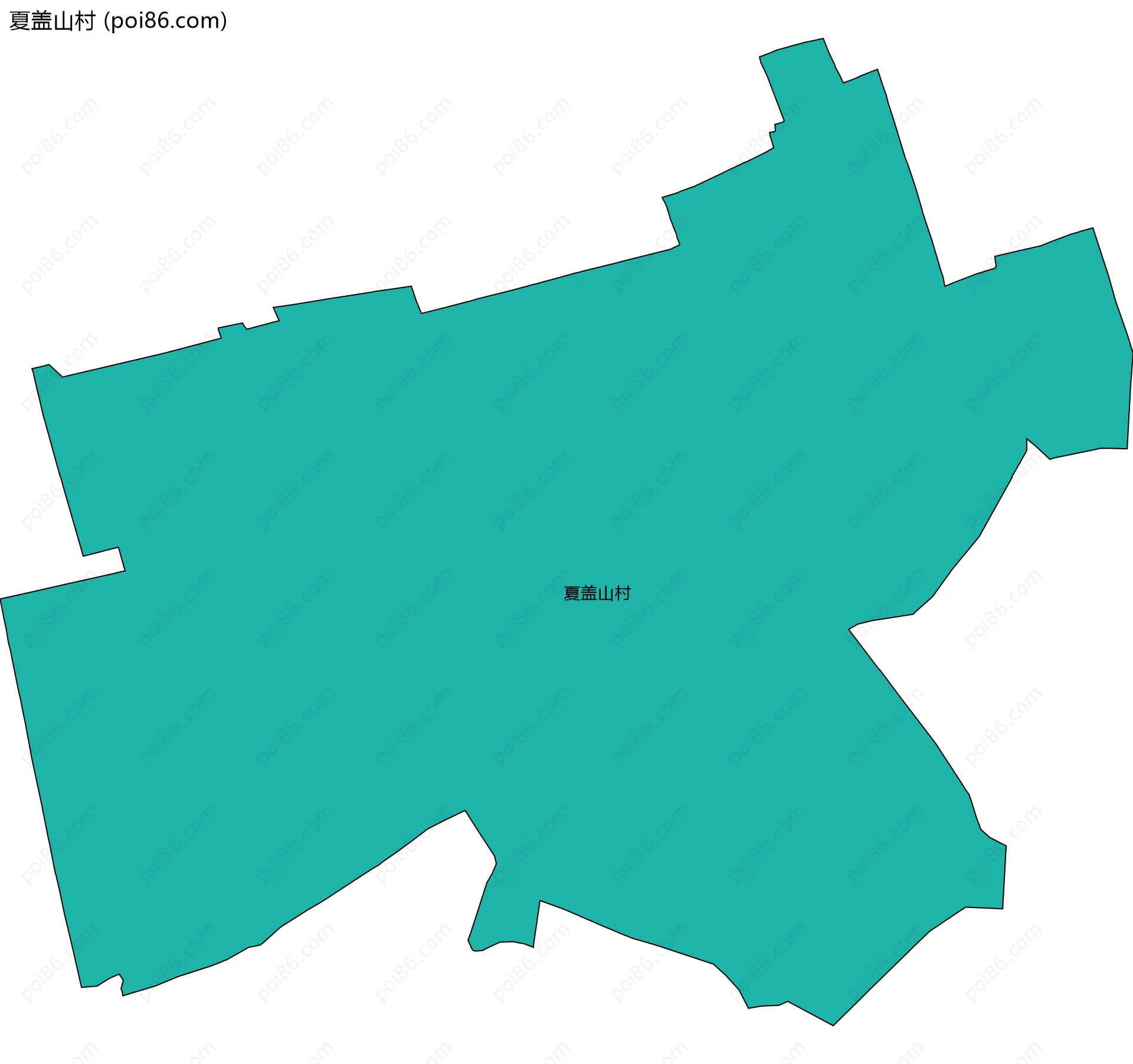 夏盖山村边界地图