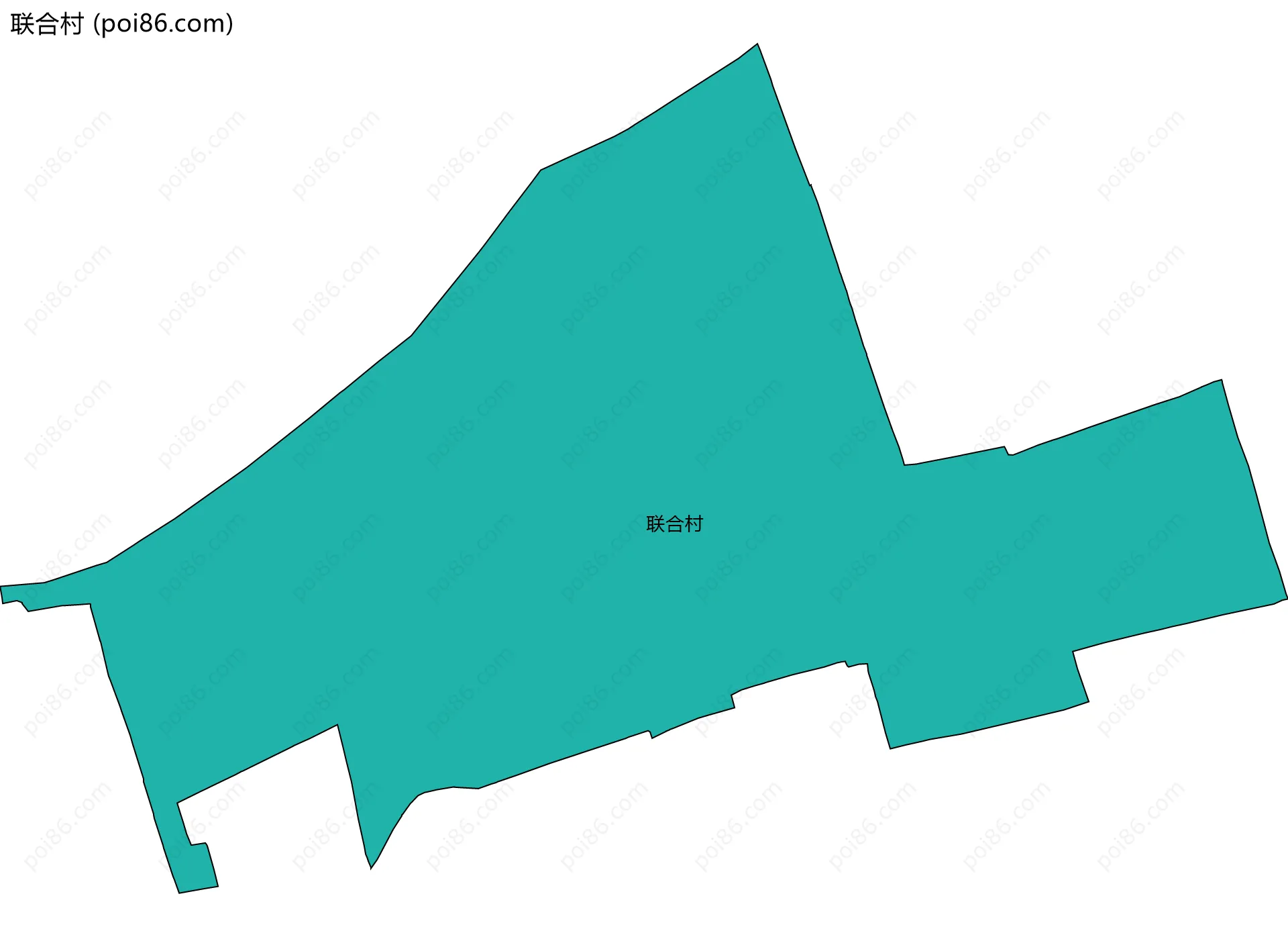 联合村边界地图