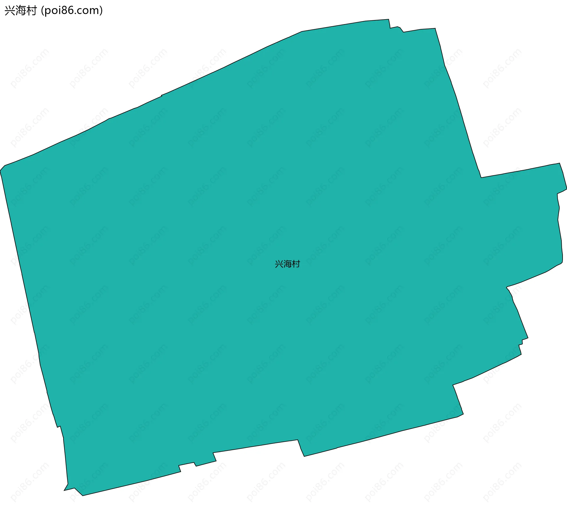 兴海村边界地图