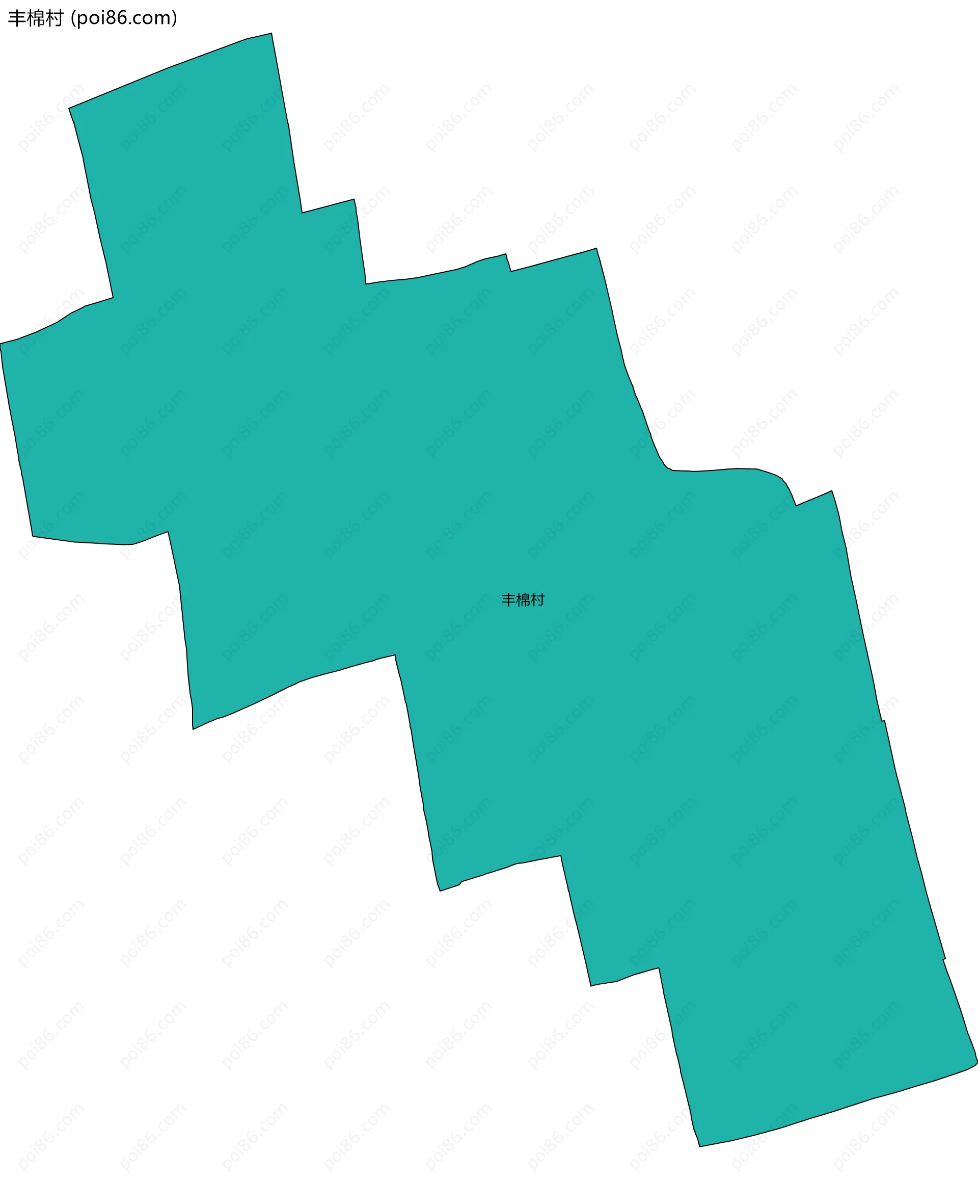 丰棉村边界地图