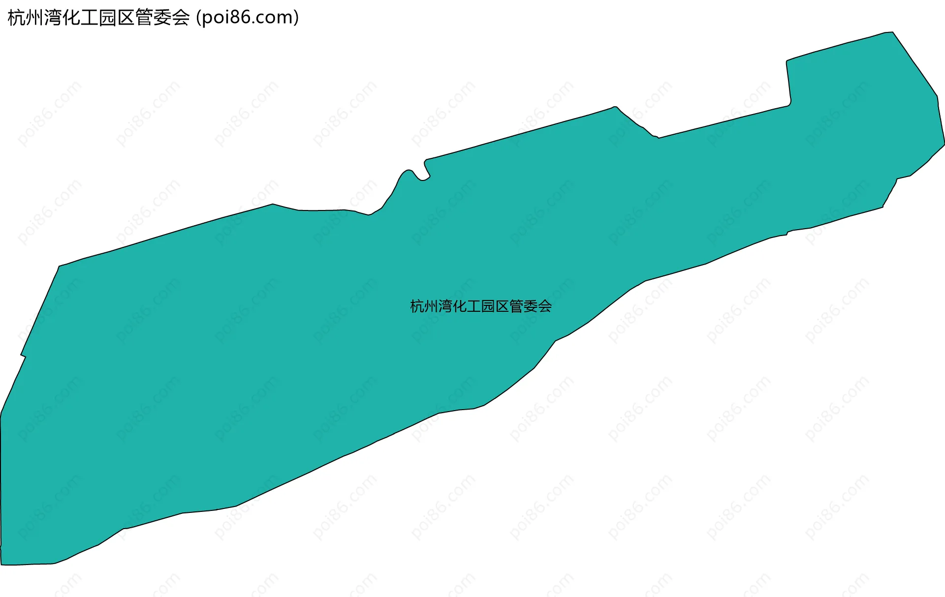 杭州湾化工园区管委会边界地图