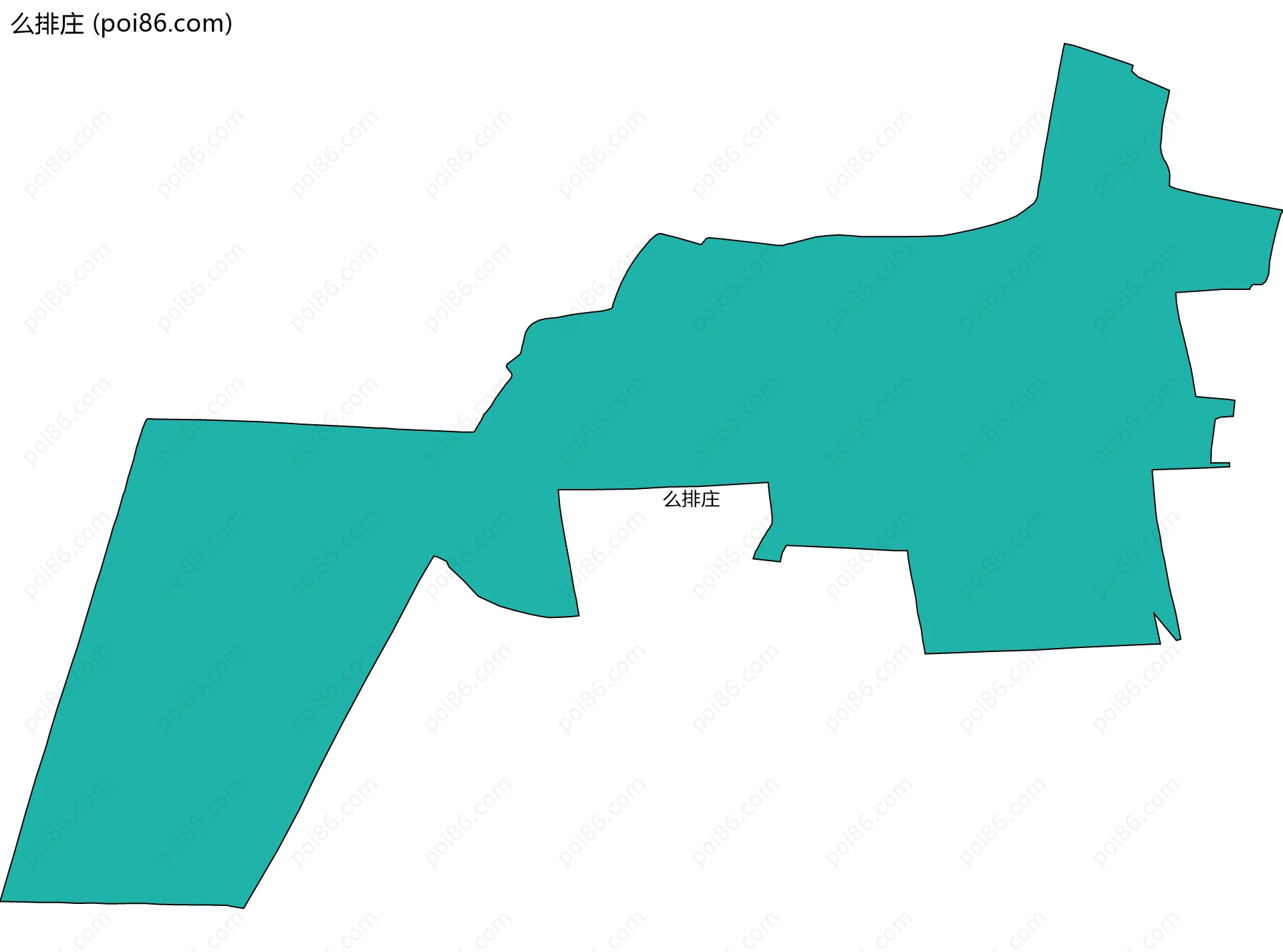 么排庄边界地图