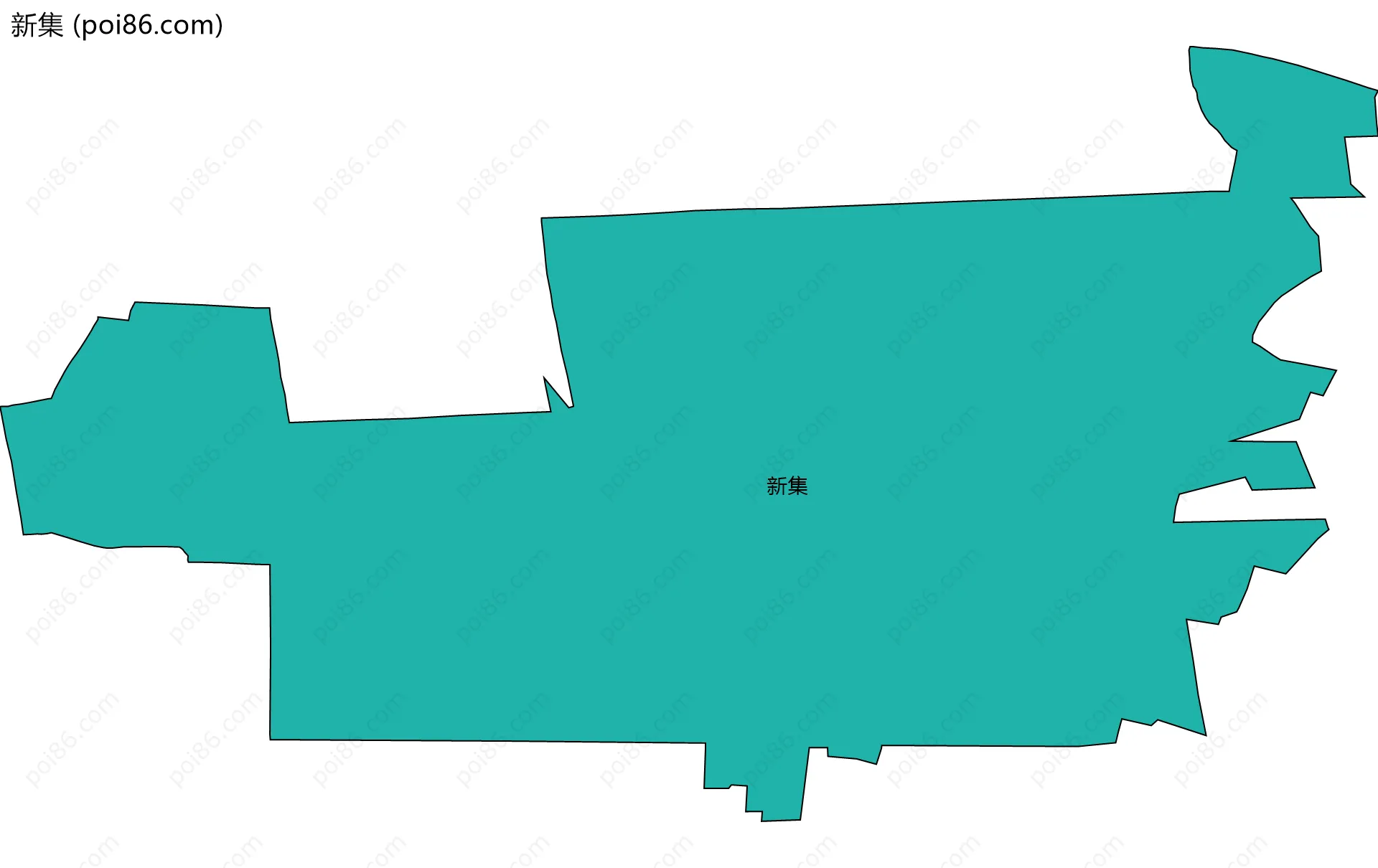 新集边界地图