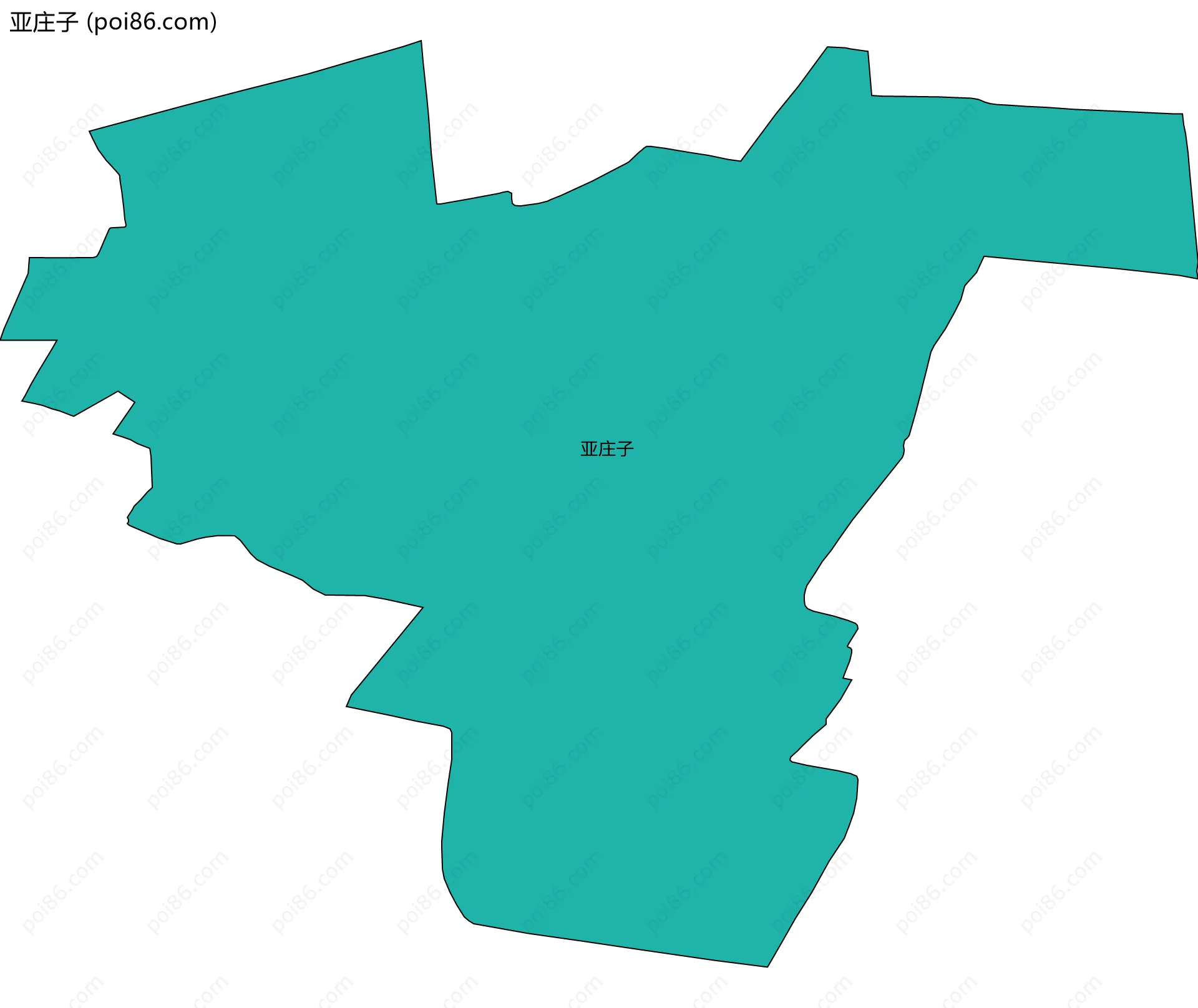 亚庄子边界地图