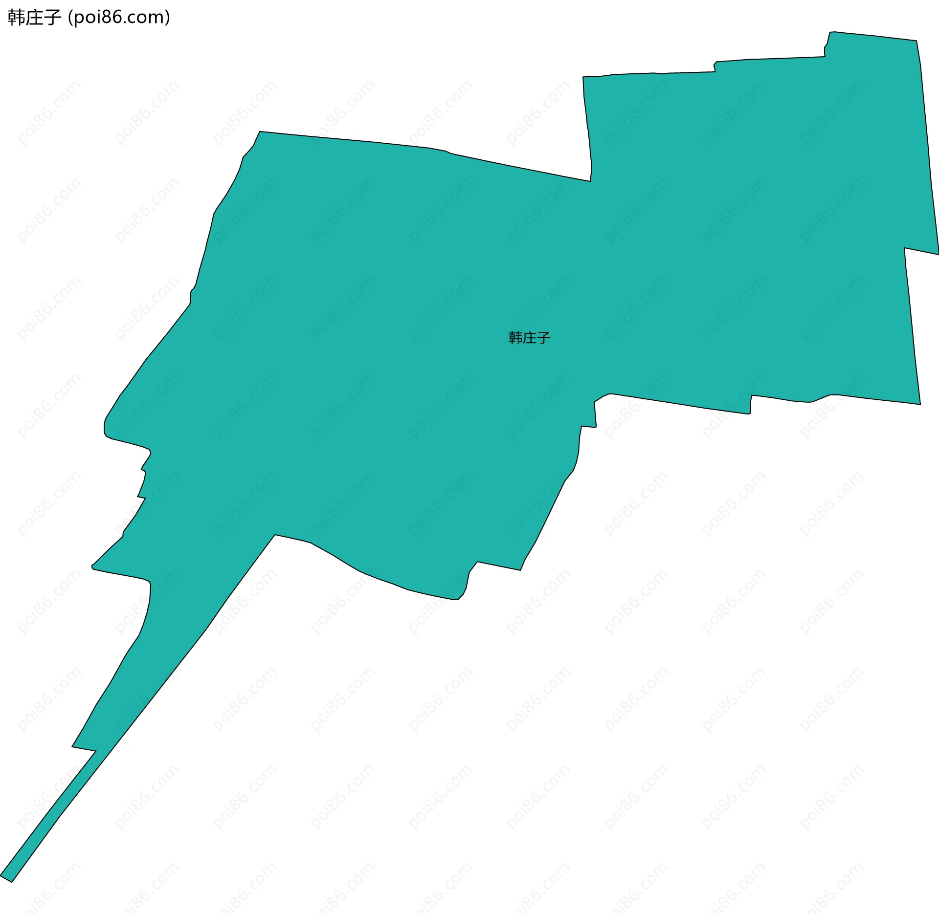 韩庄子边界地图