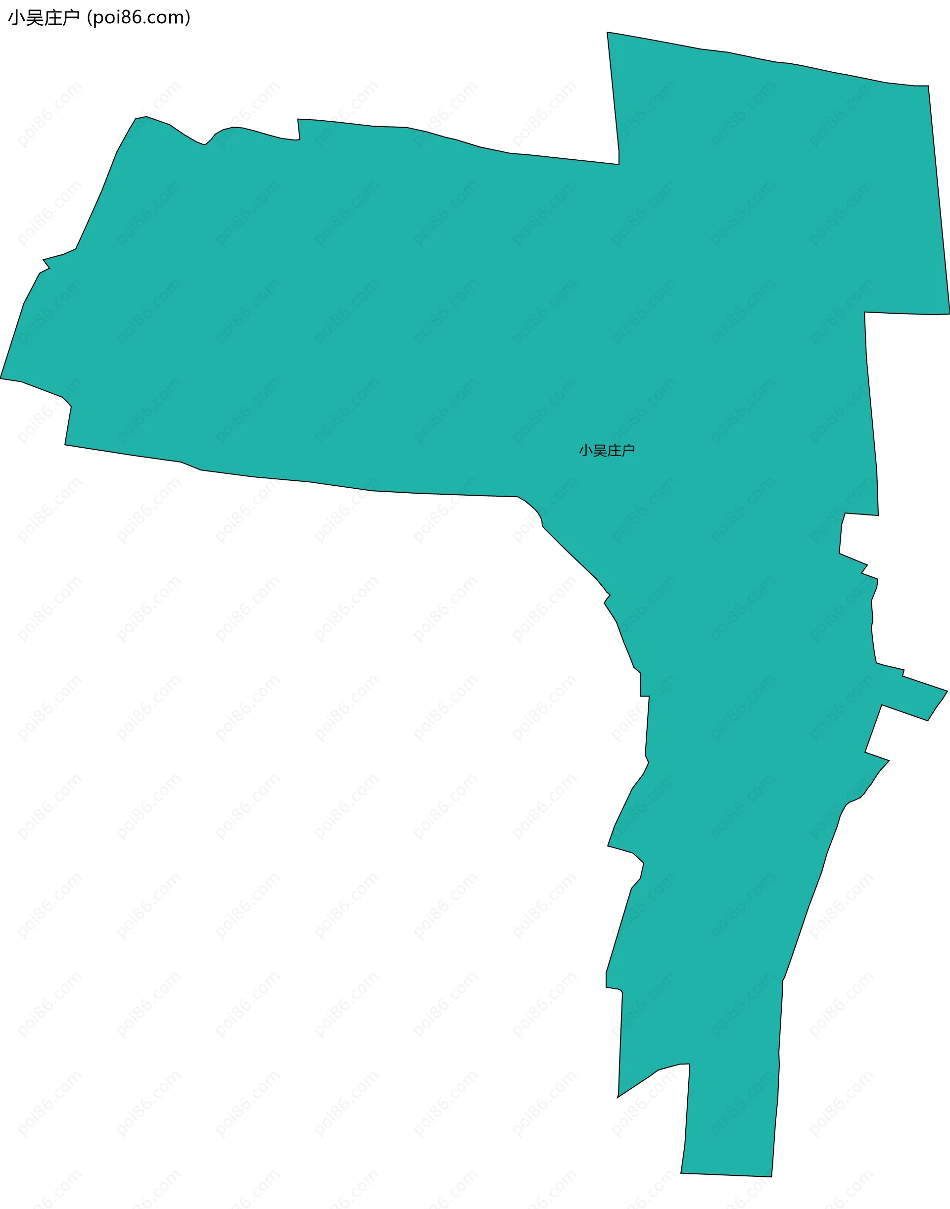 小吴庄户边界地图