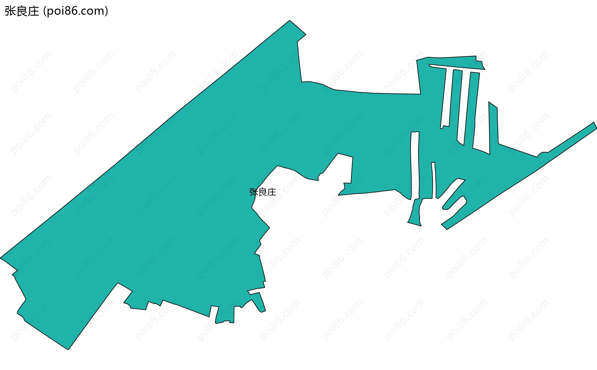 张良庄边界地图