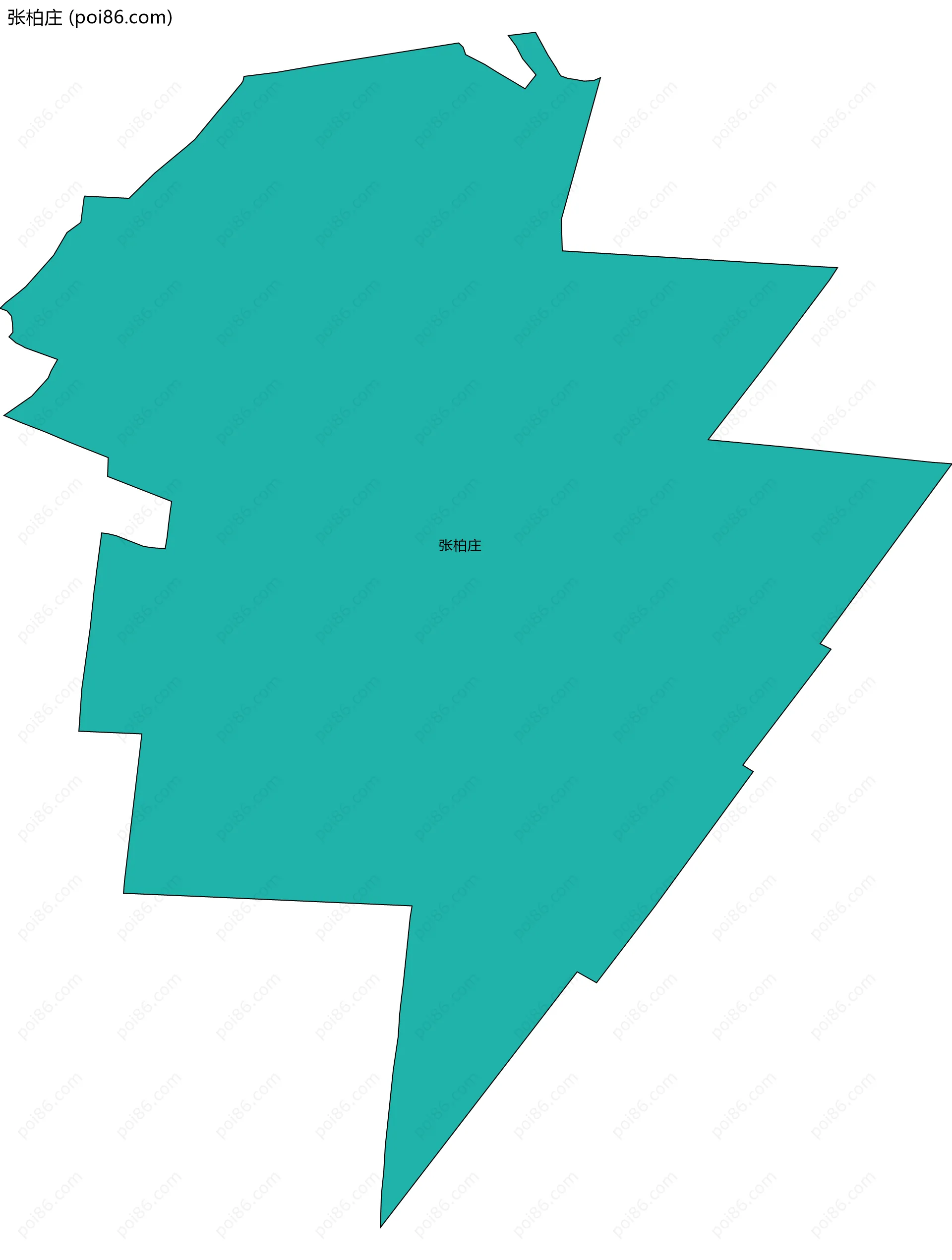 张柏庄边界地图