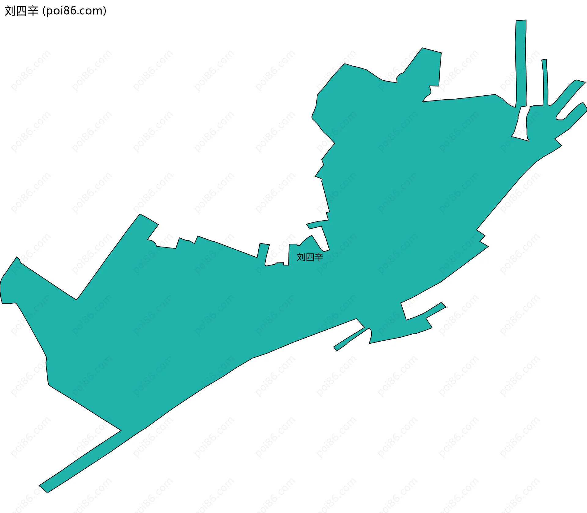 刘四辛边界地图