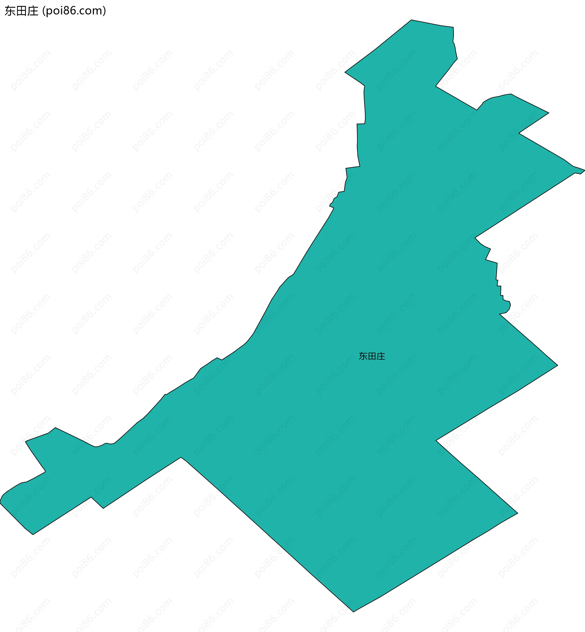 东田庄边界地图