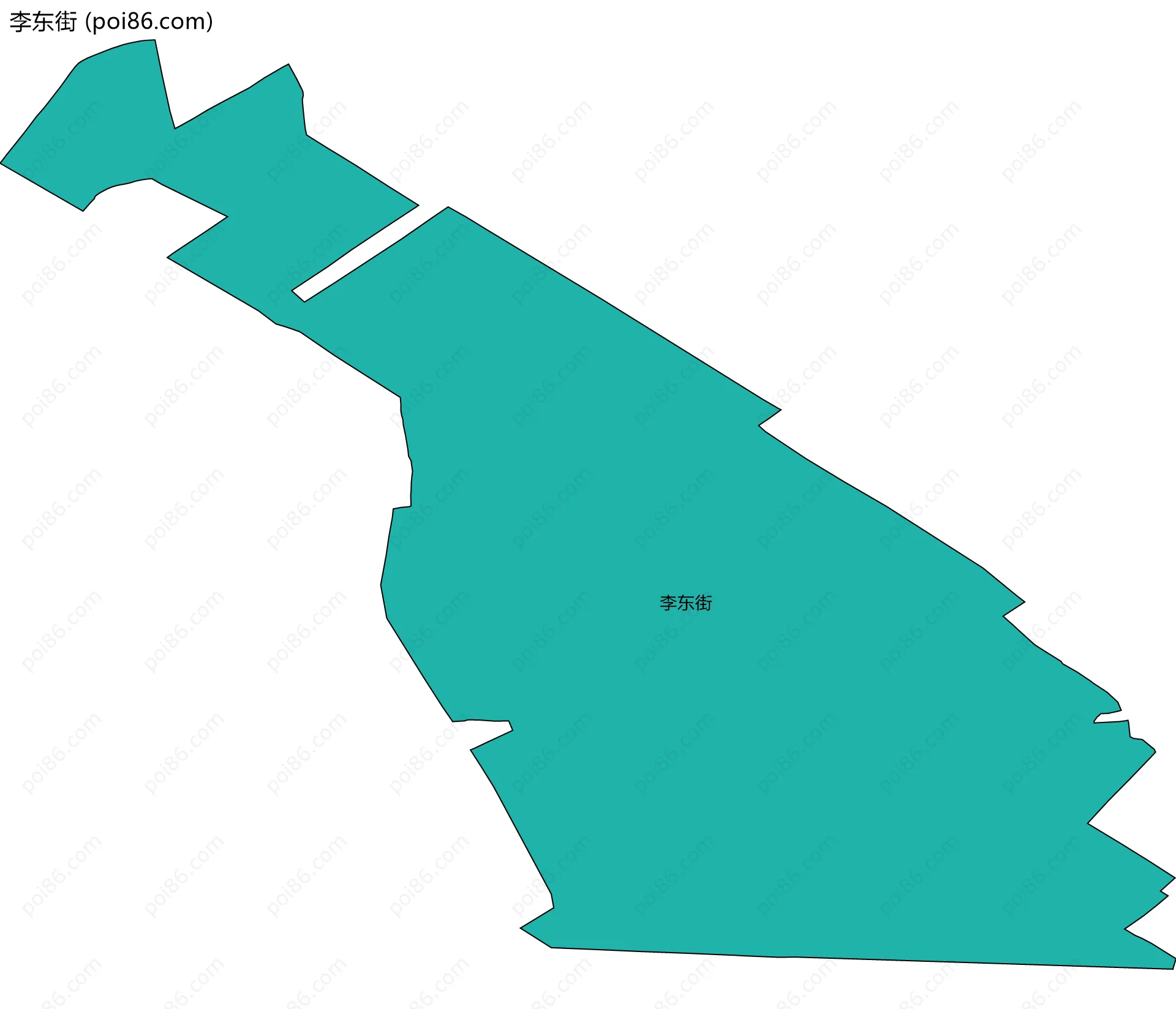 李东街边界地图