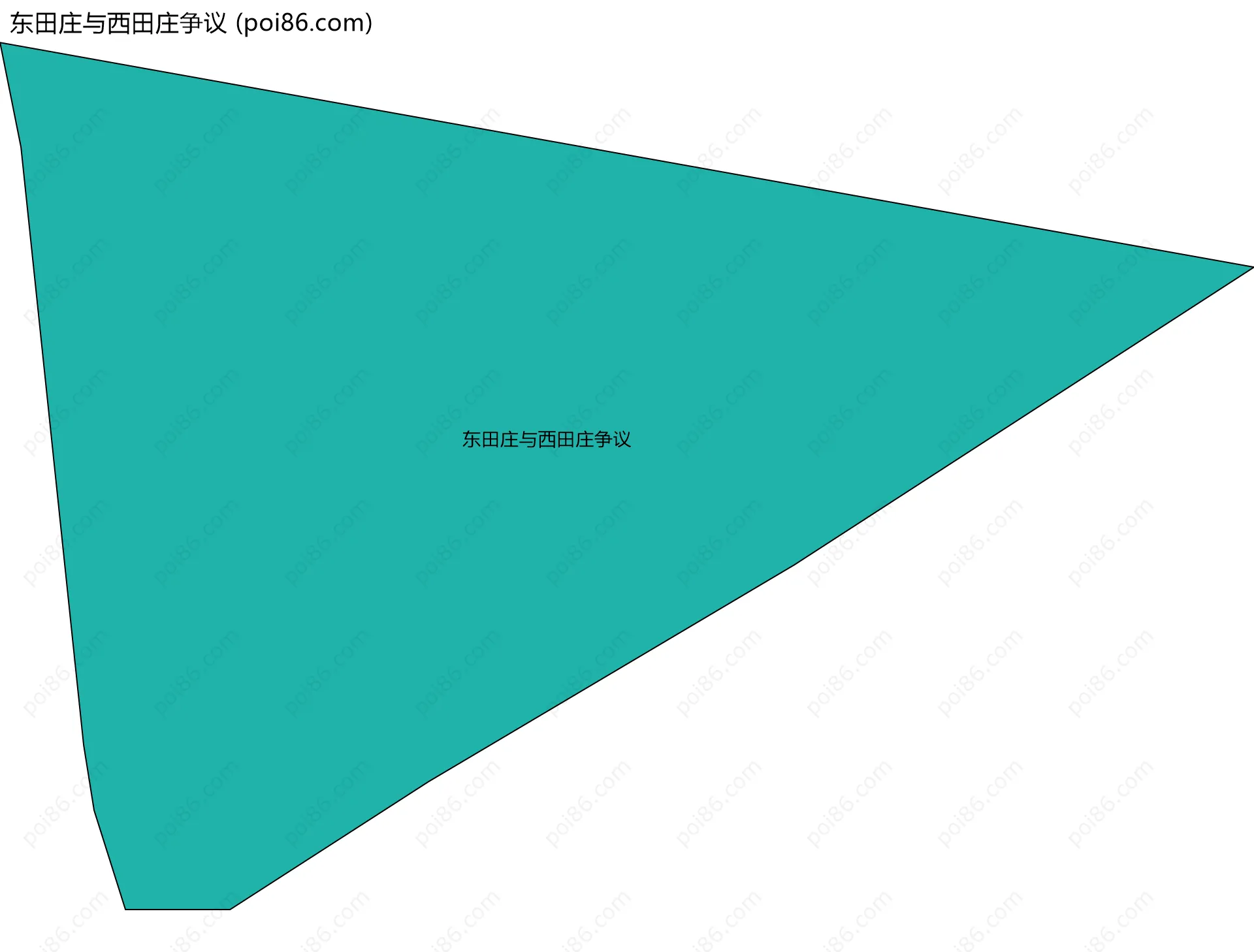东田庄与西田庄争议边界地图