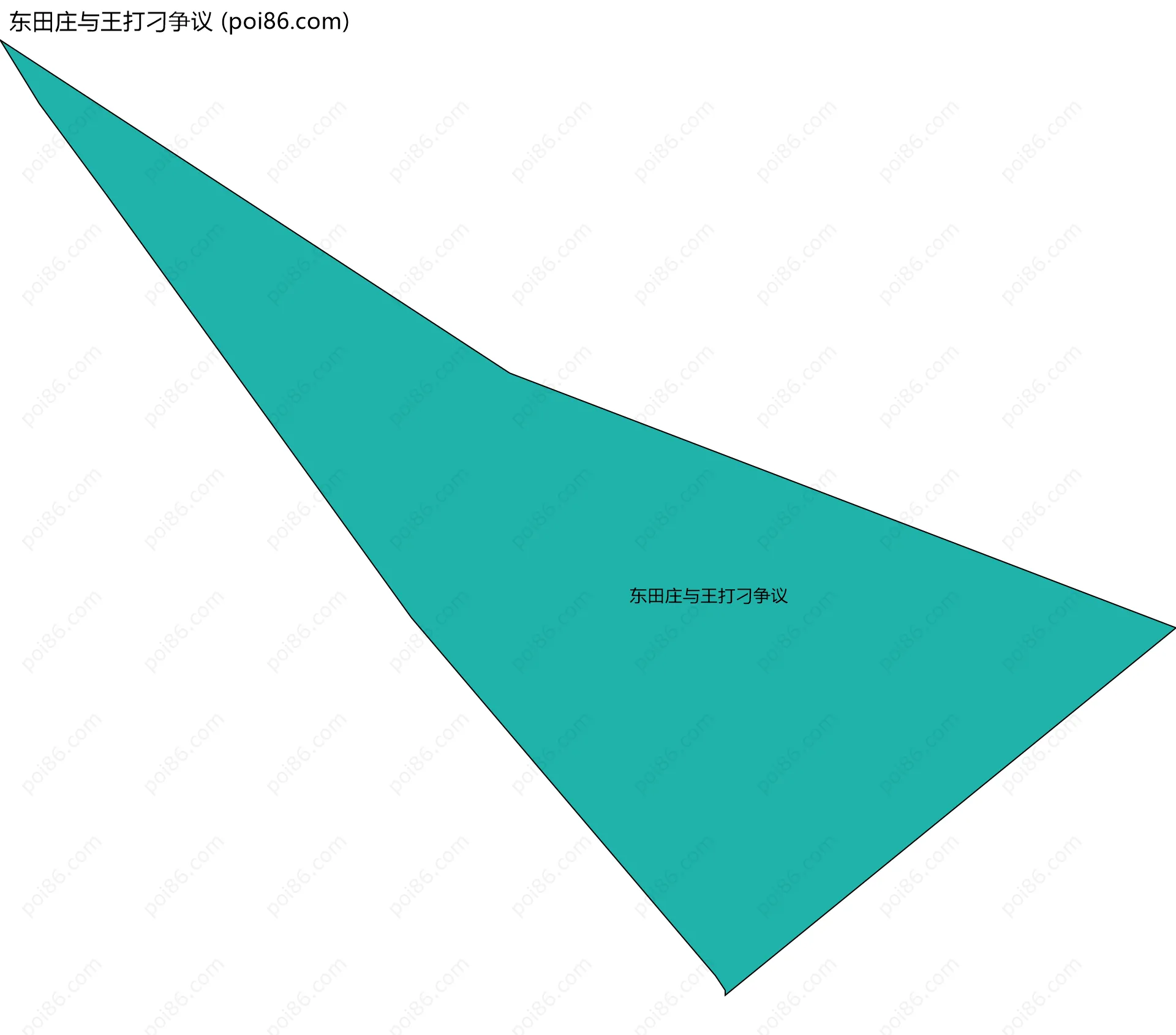 东田庄与王打刁争议边界地图