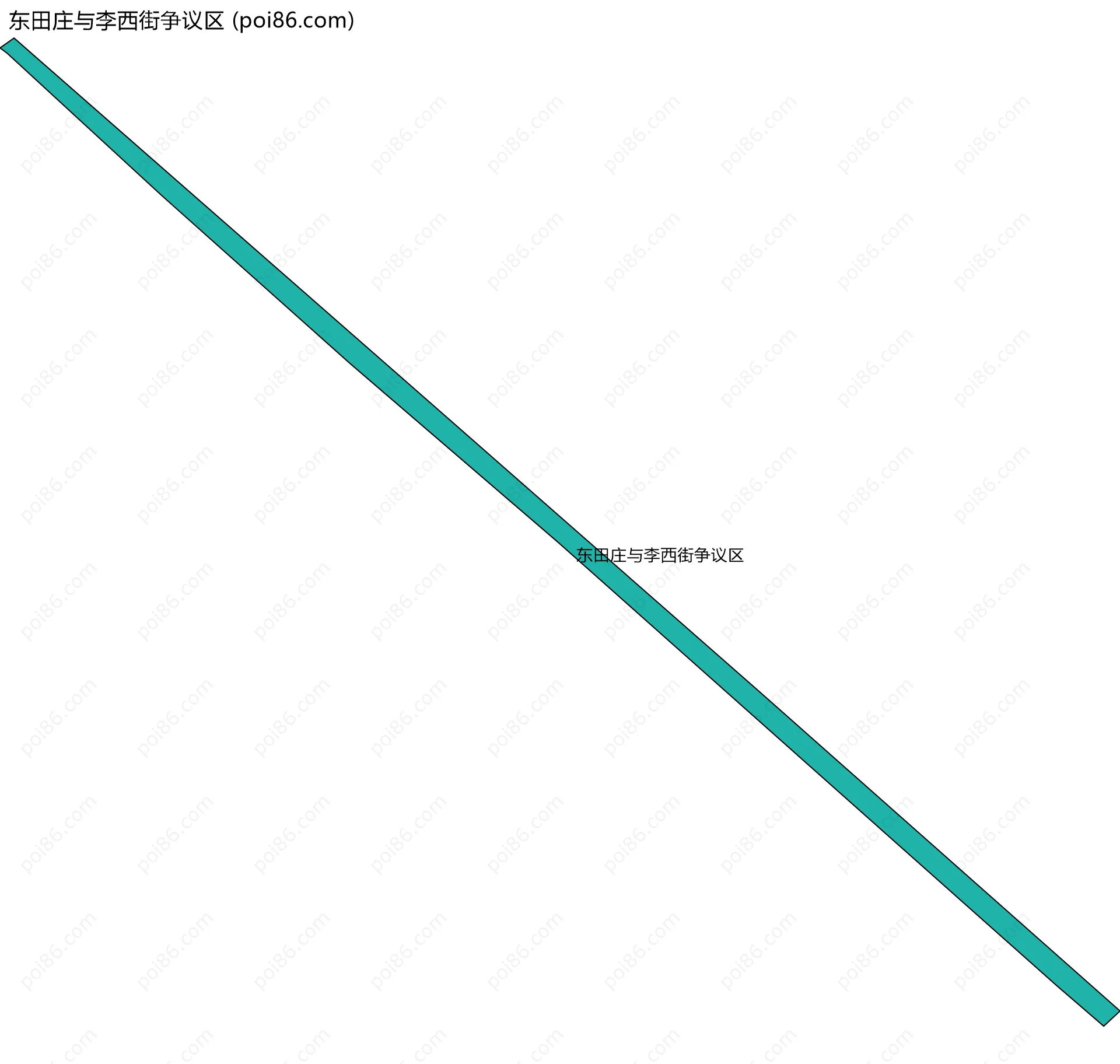 东田庄与李西街争议区边界地图