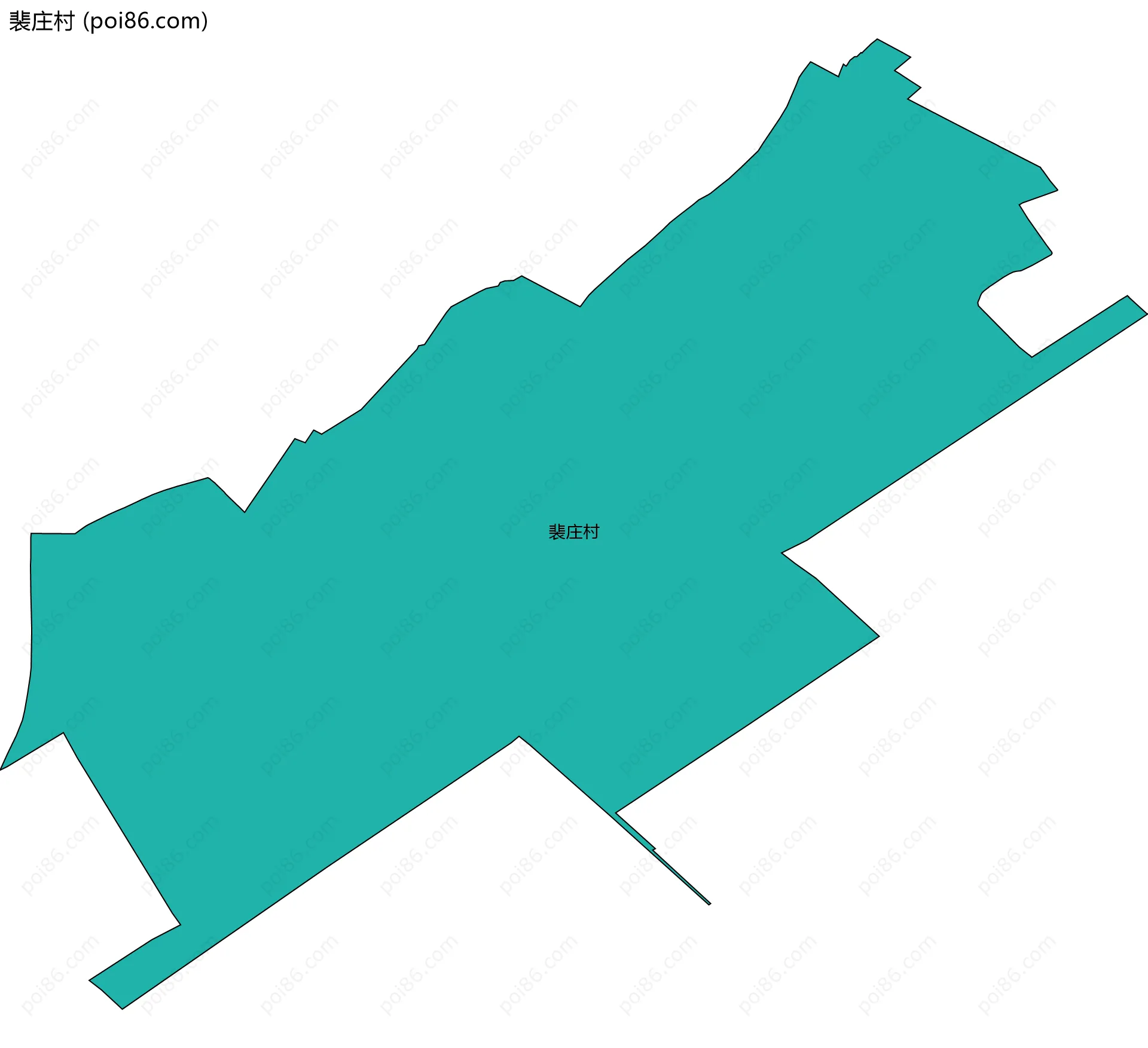 裴庄村边界地图
