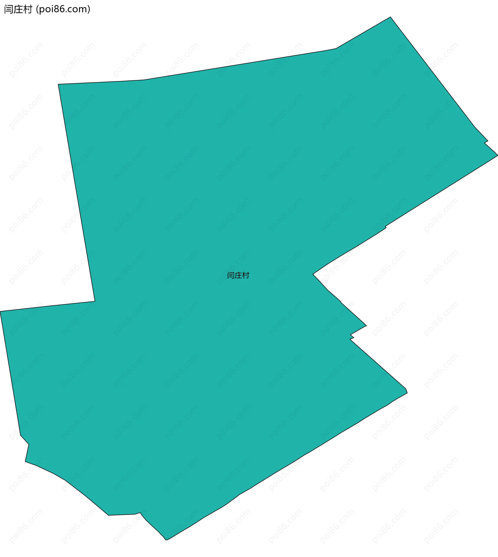 闫庄村边界地图