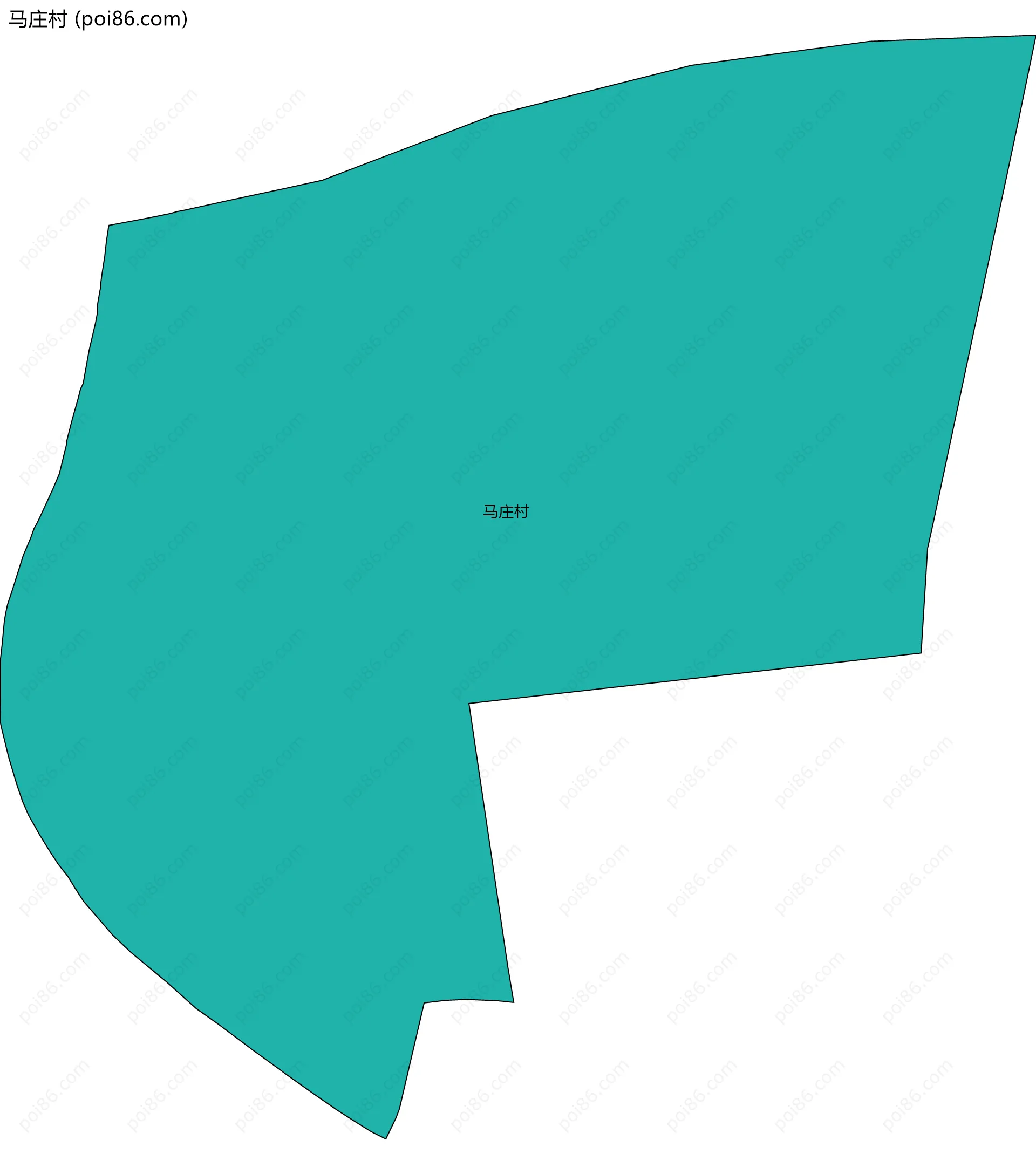马庄村边界地图