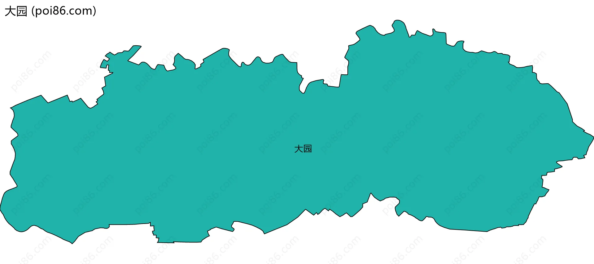 大园边界地图