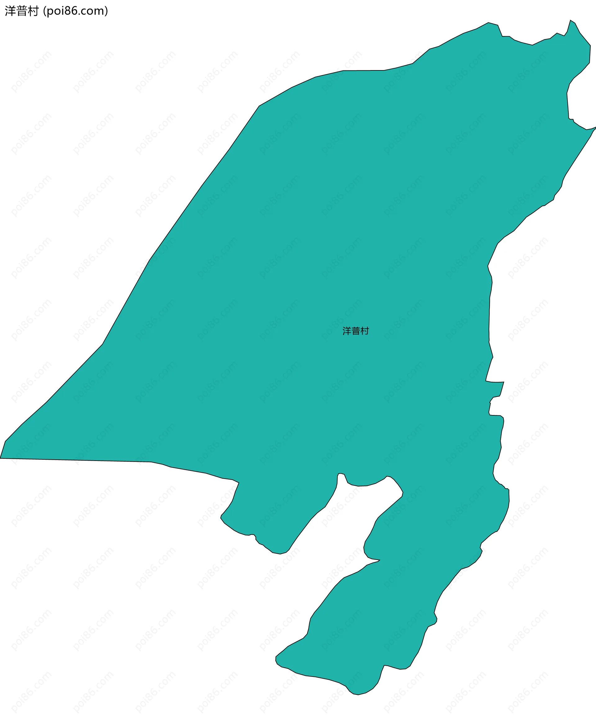 洋普村边界地图