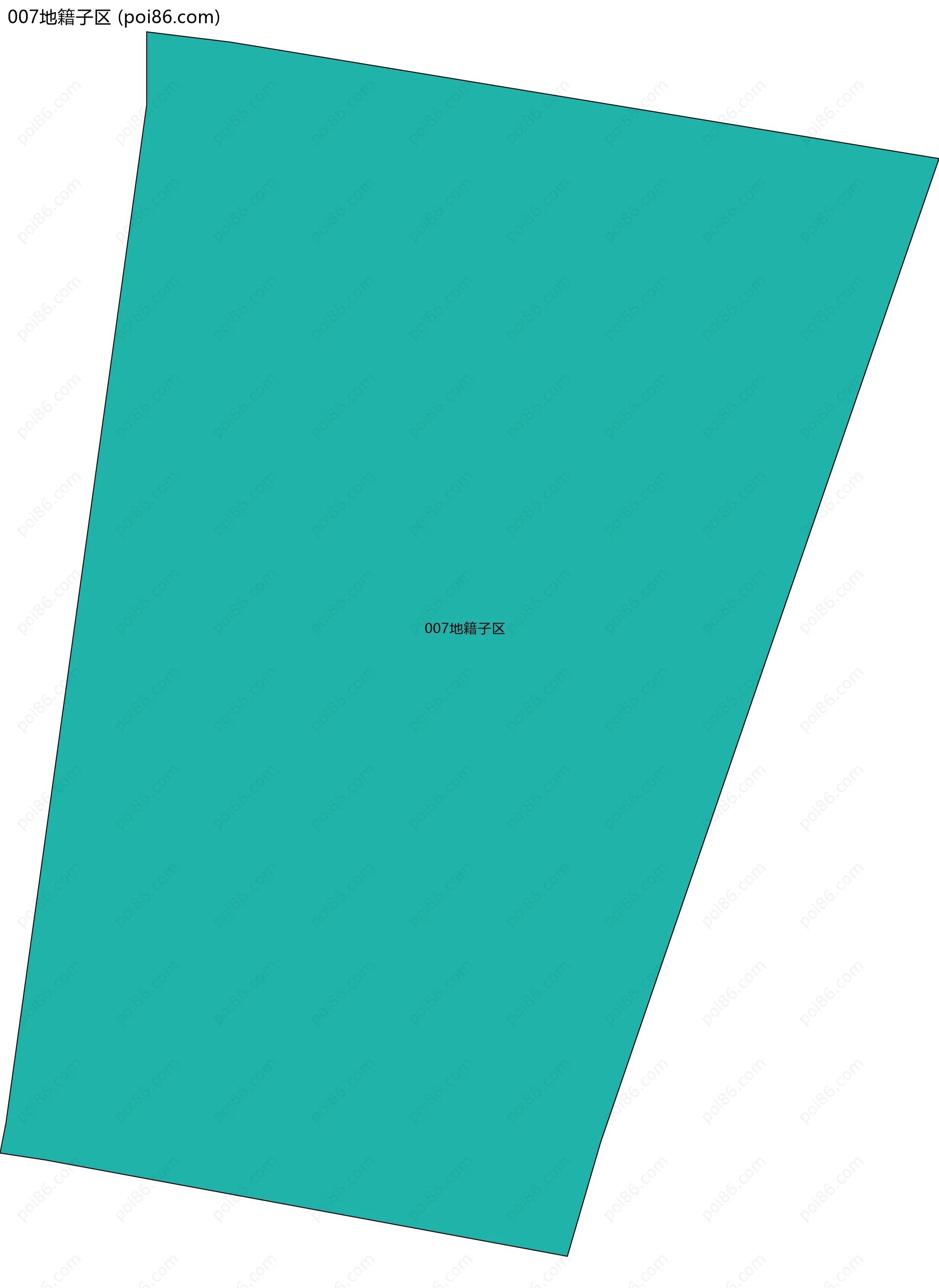 007地籍子区边界地图