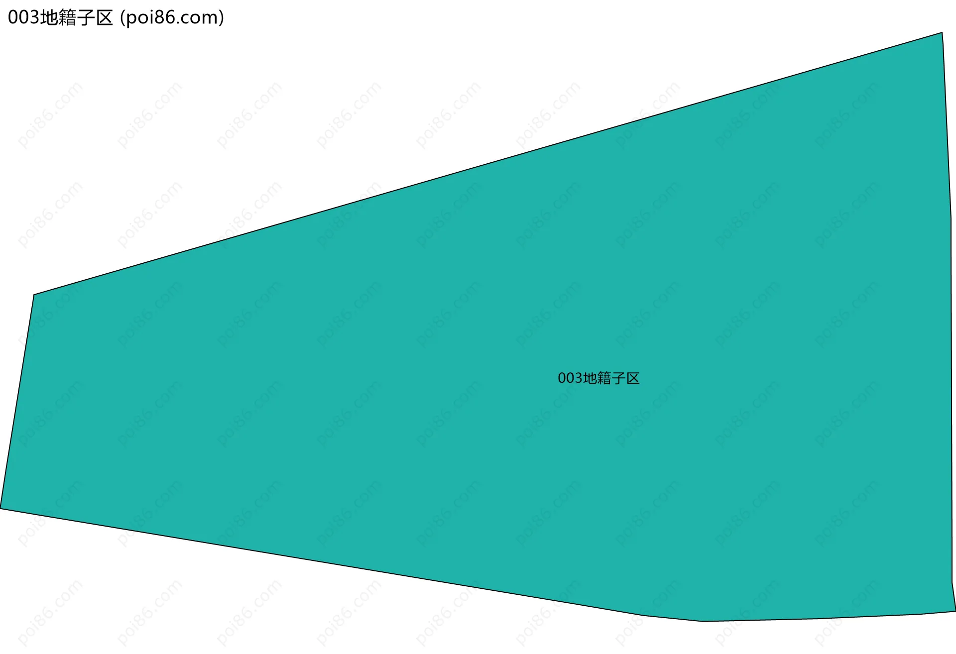 003地籍子区边界地图