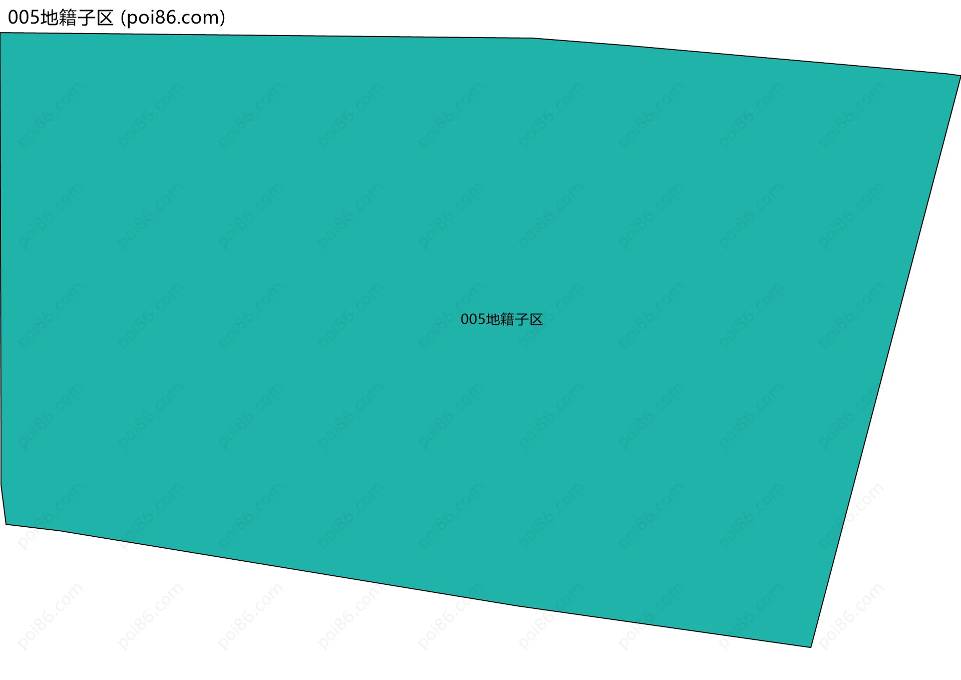 005地籍子区边界地图