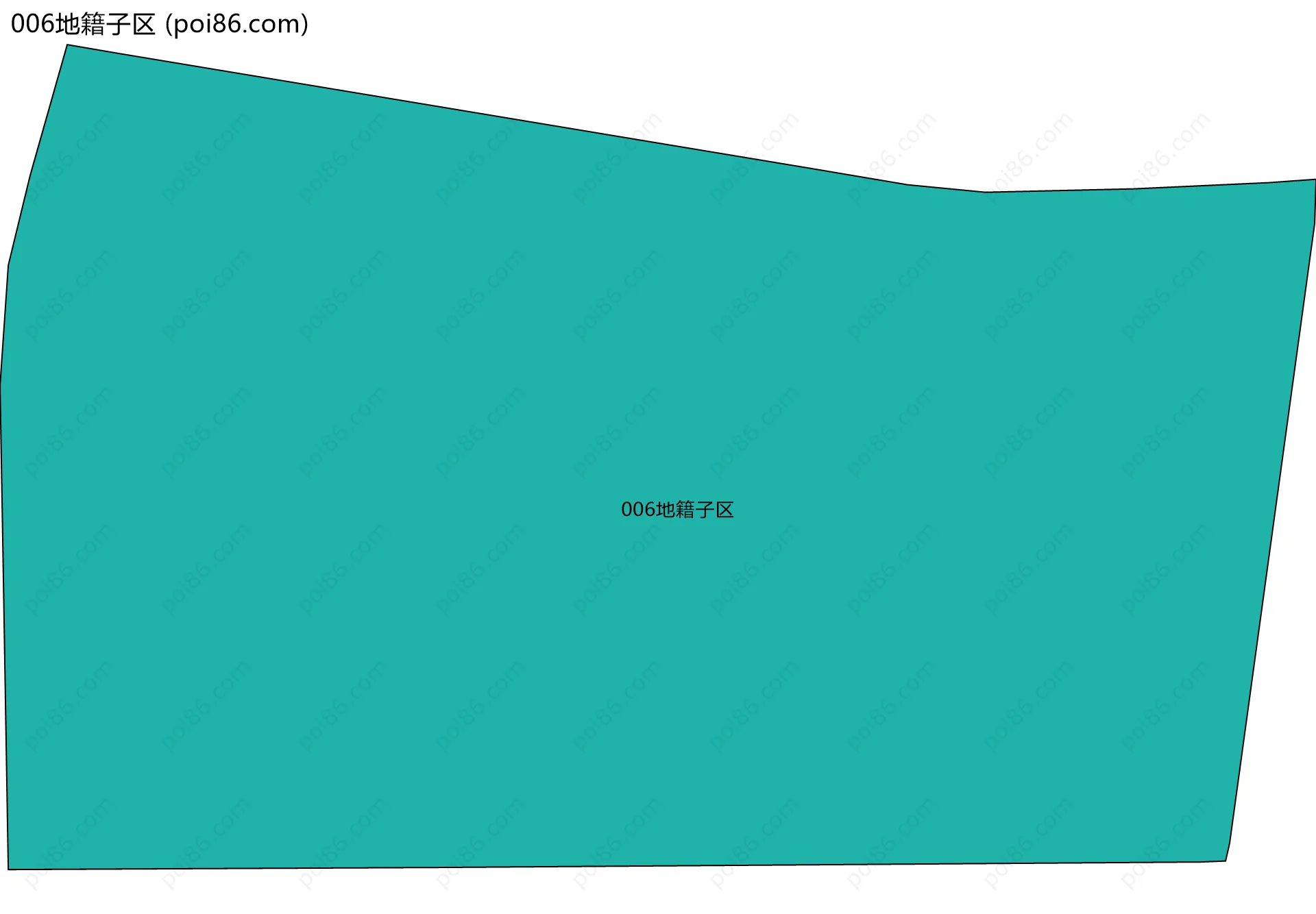 006地籍子区边界地图