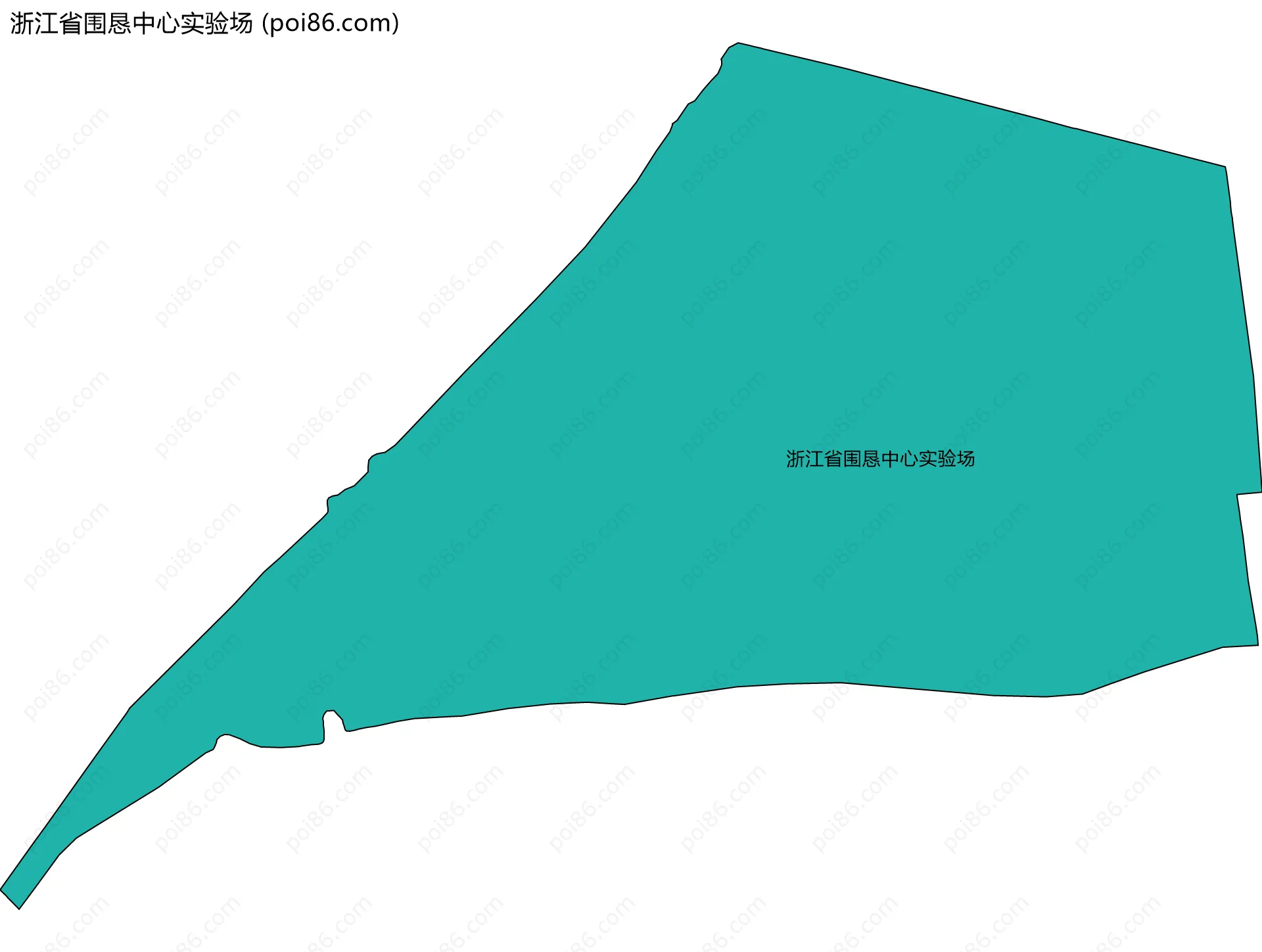 浙江省围恳中心实验场边界地图