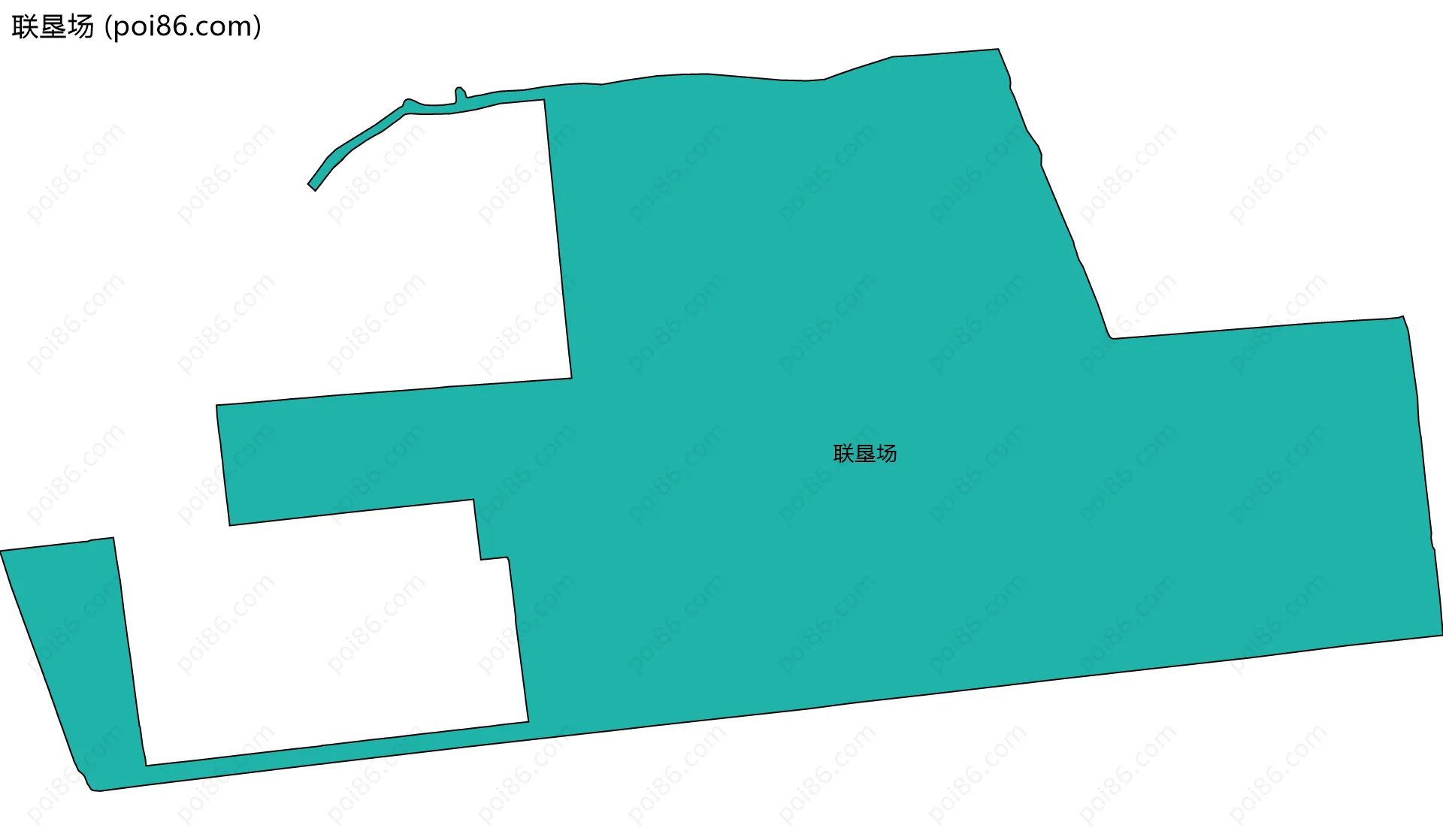 联垦场边界地图