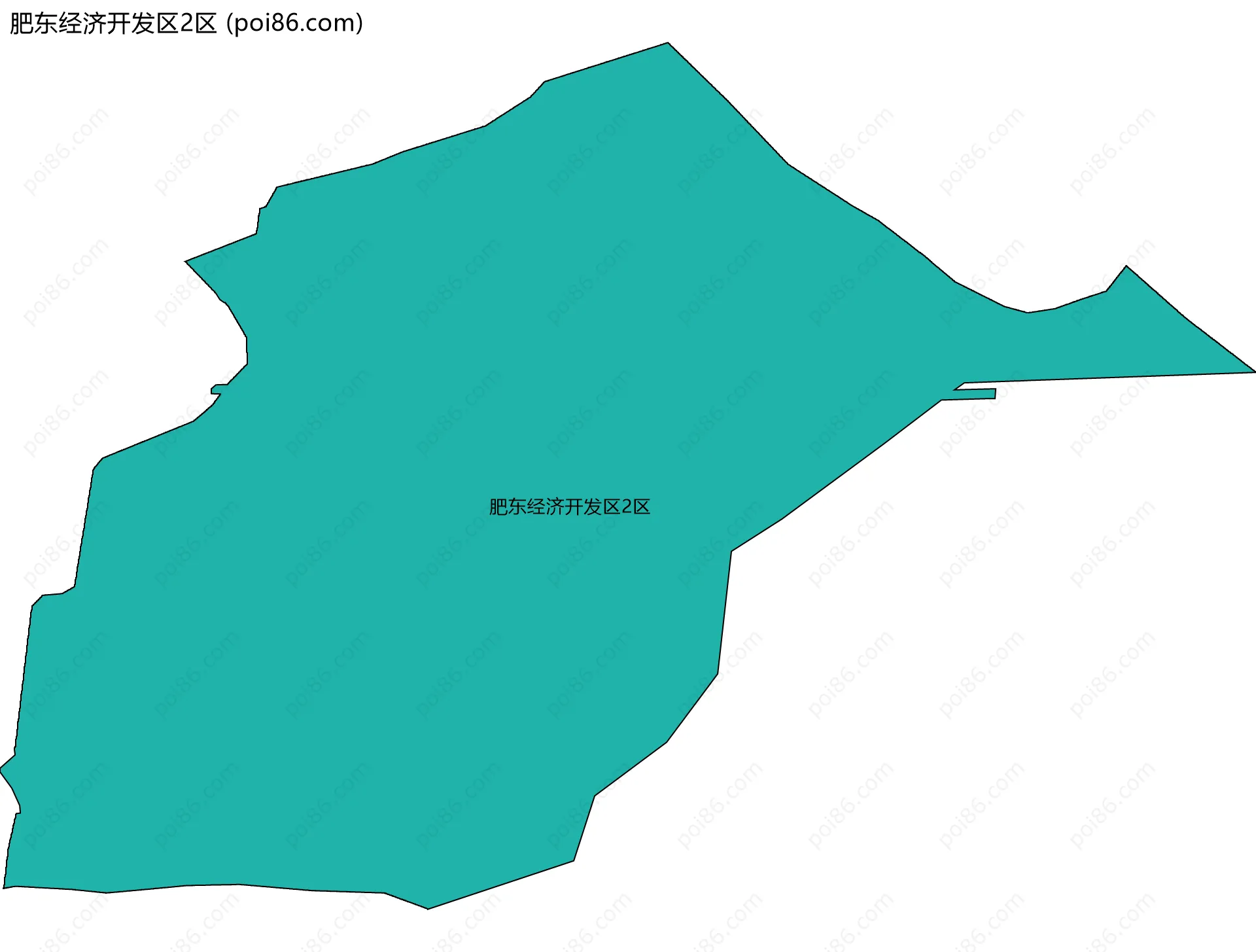 肥东经济开发区2区边界地图