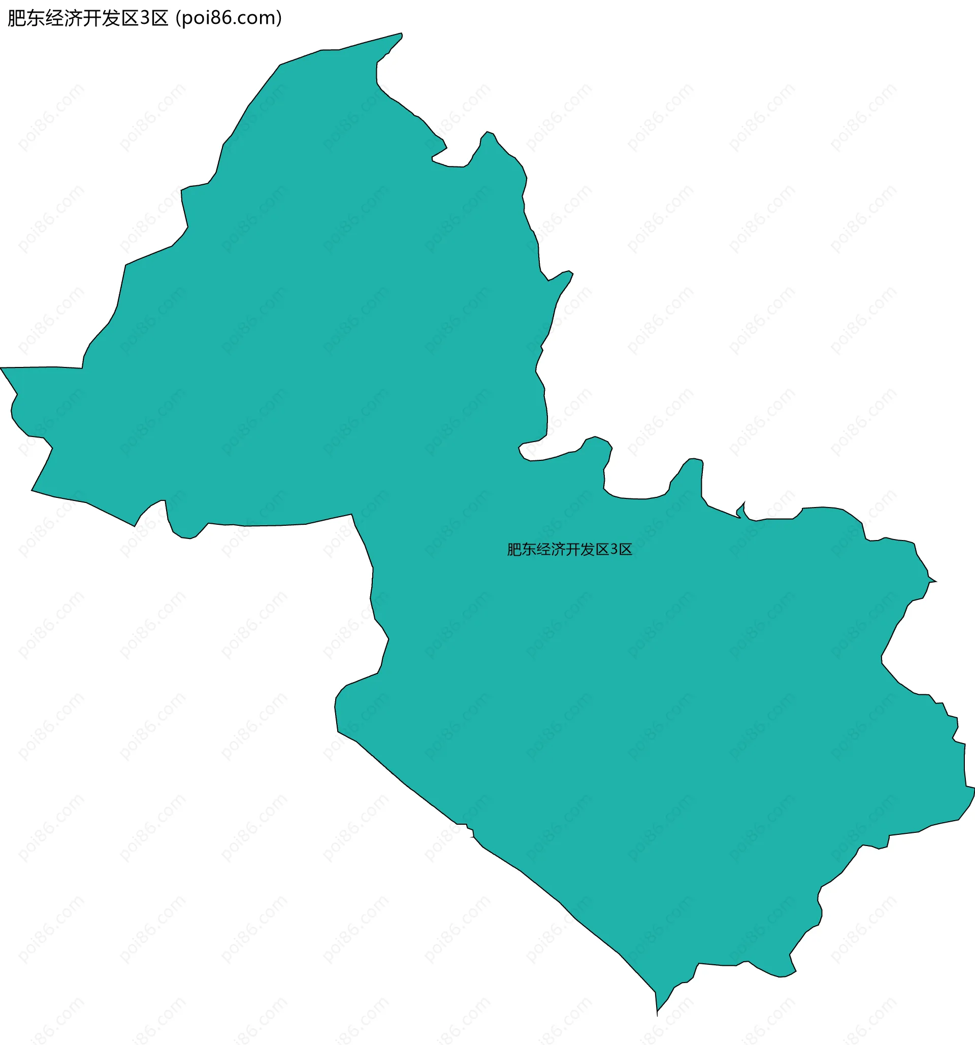 肥东经济开发区3区边界地图