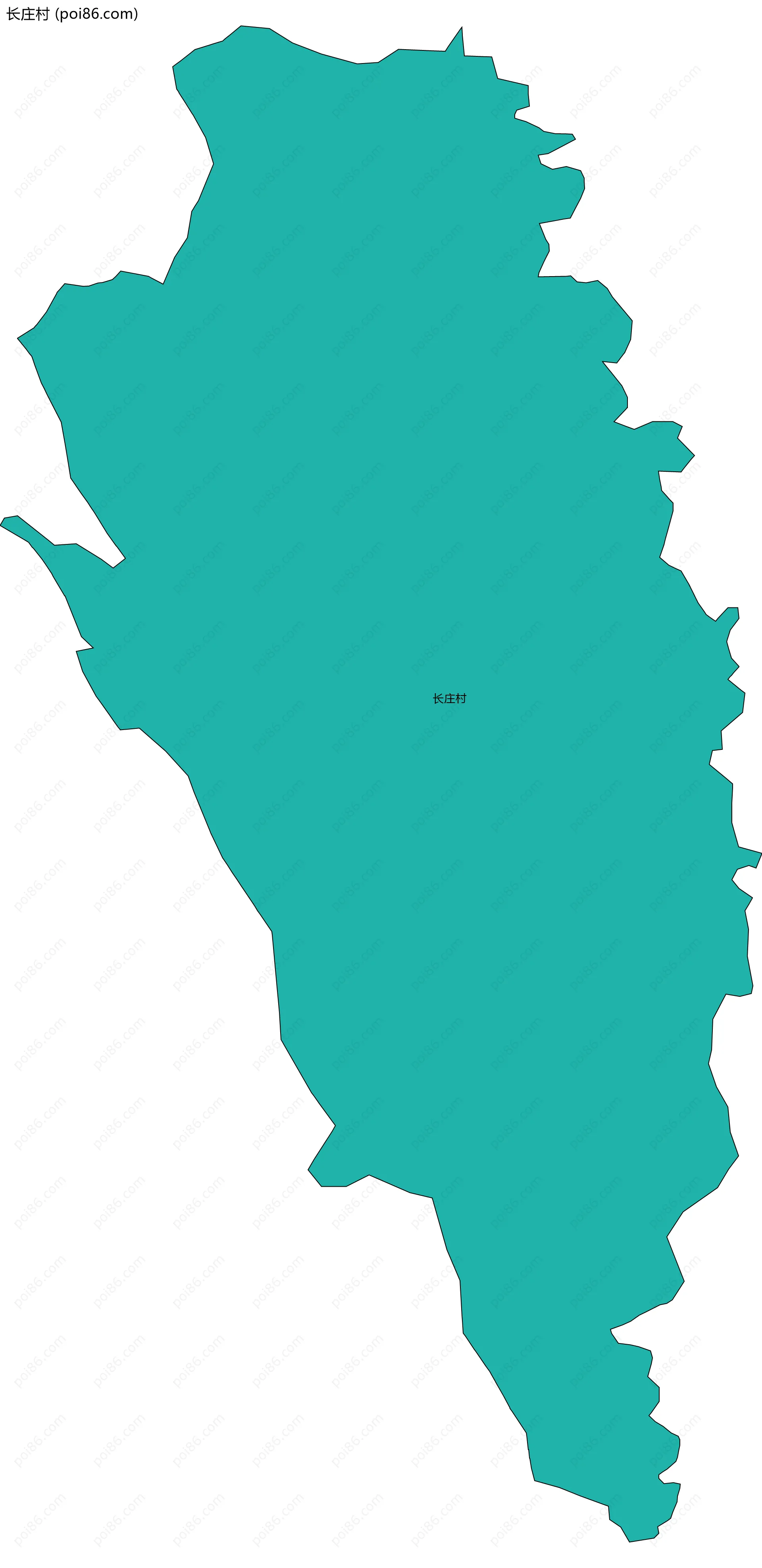 长庄村边界地图