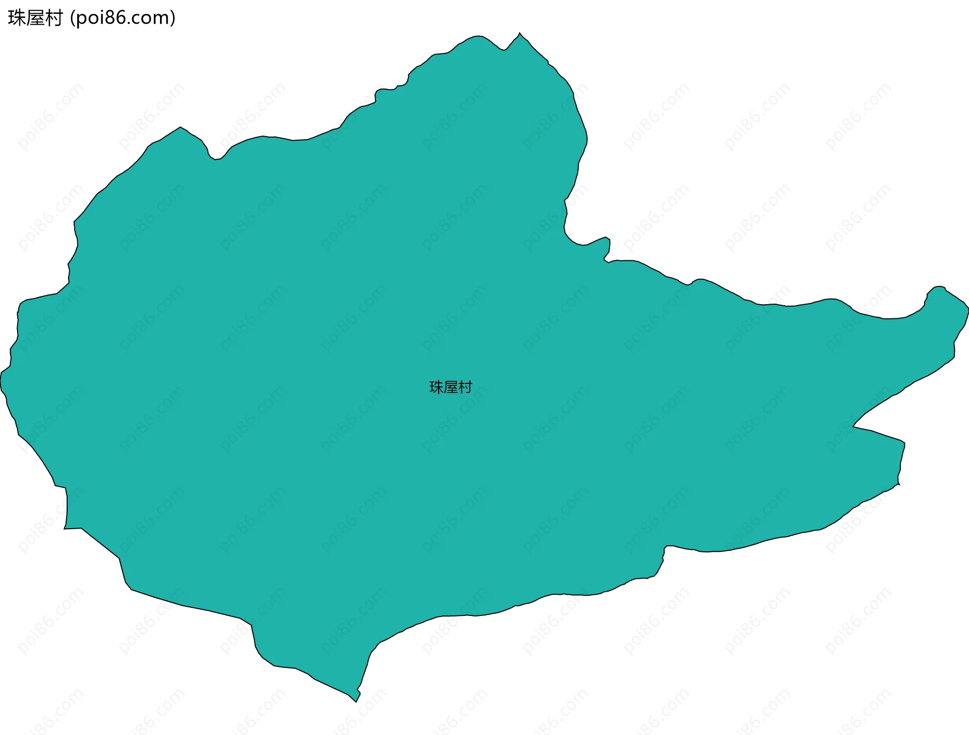 珠屋村边界地图