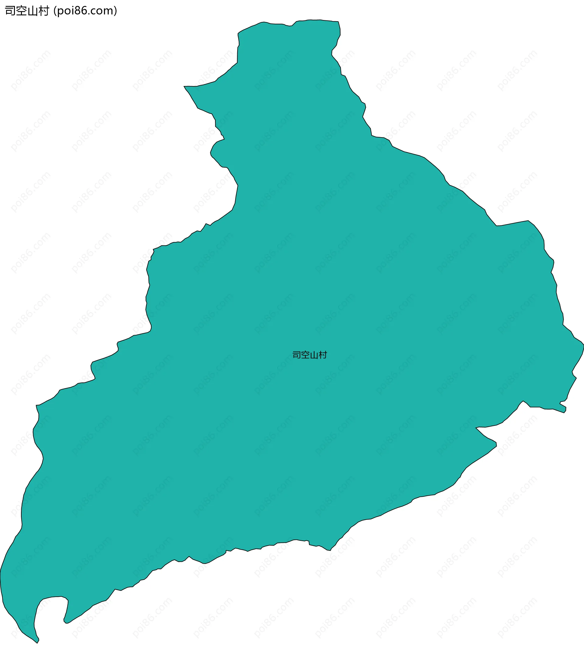 司空山村边界地图