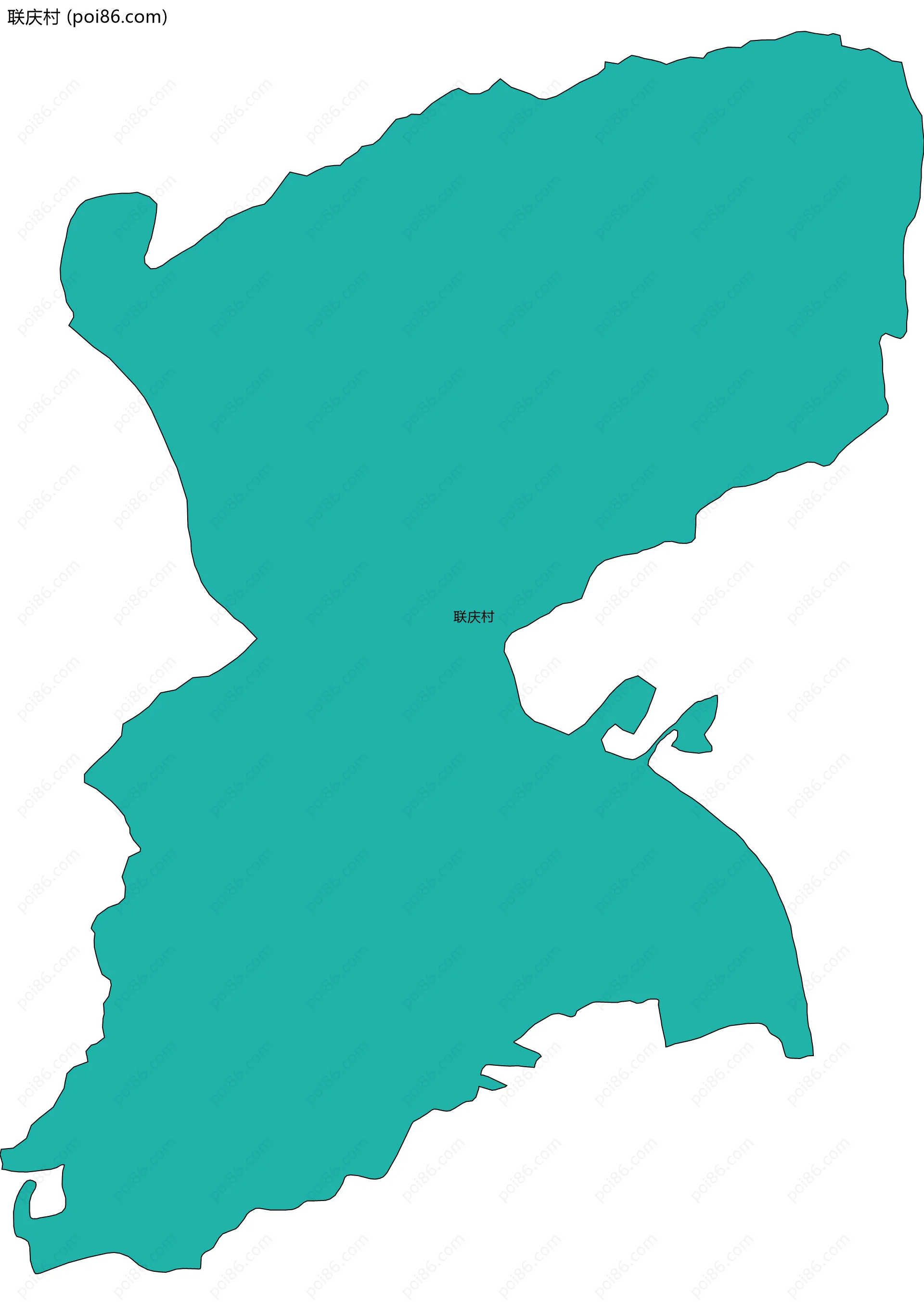 联庆村边界地图