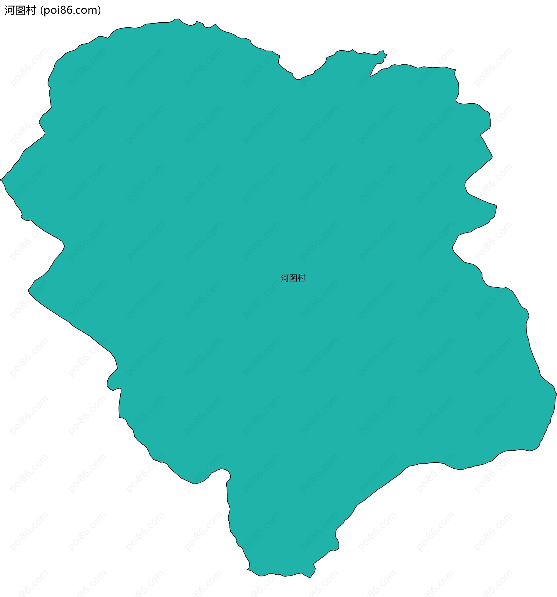 河图村边界地图