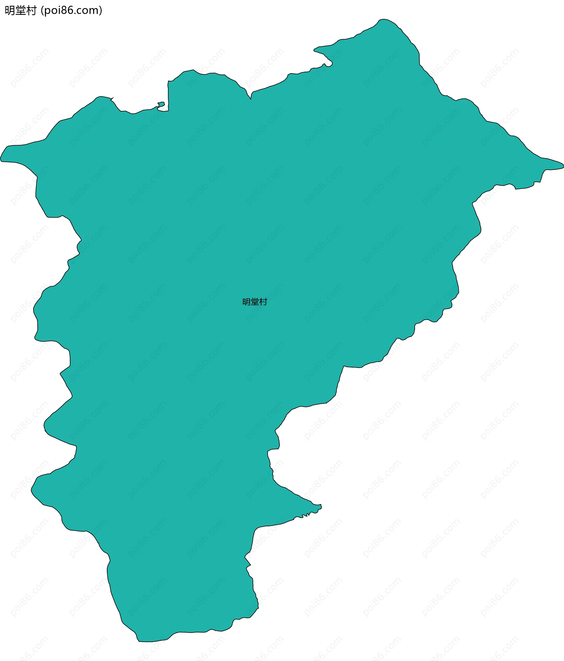 明堂村边界地图