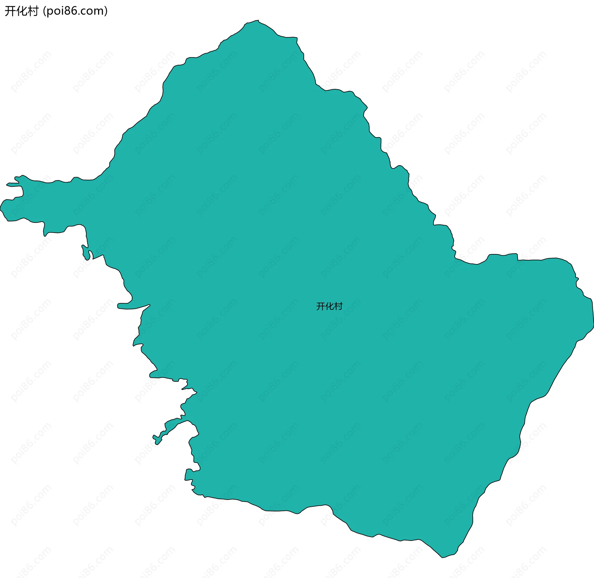 开化村边界地图