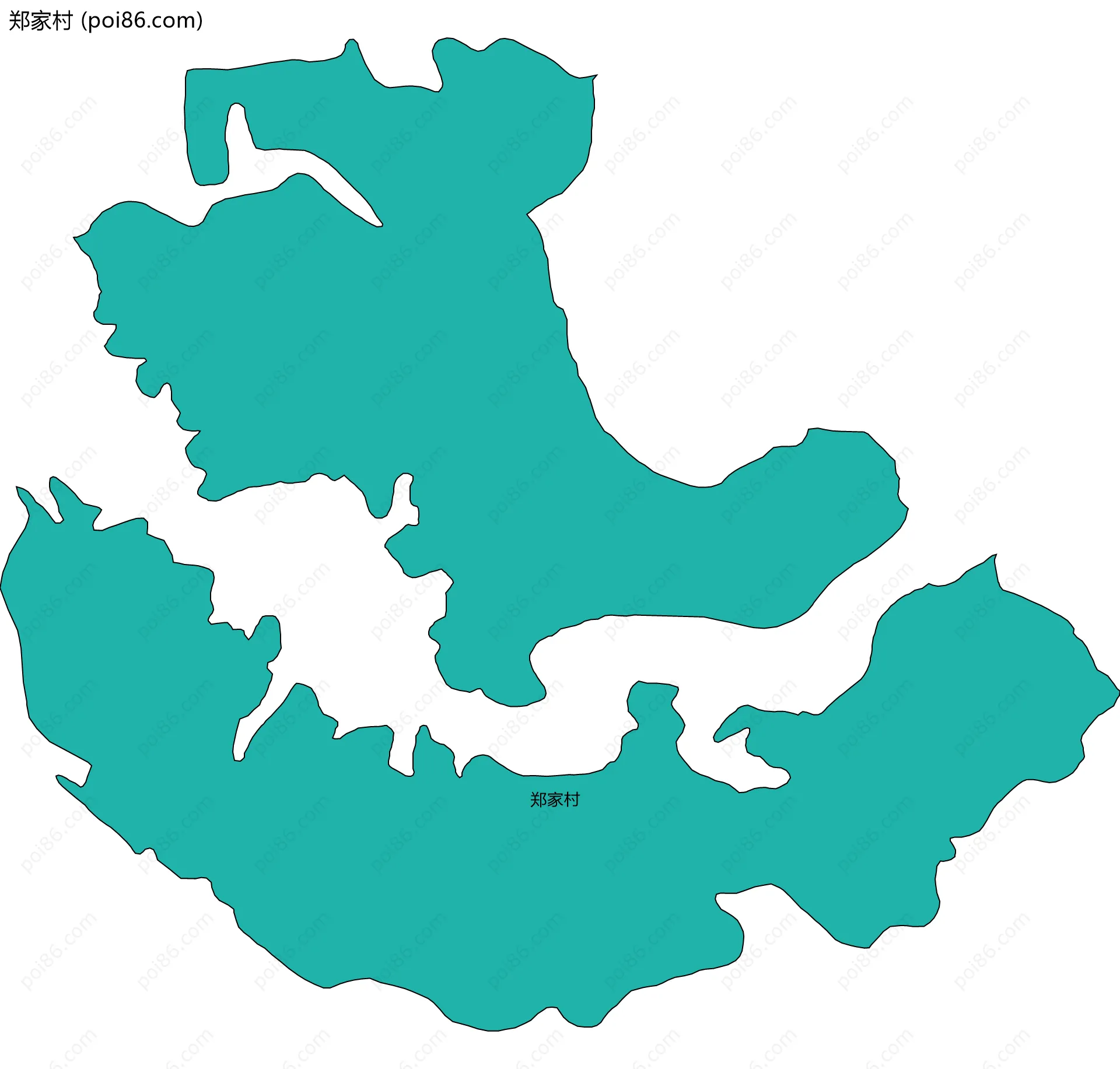 郑家村边界地图