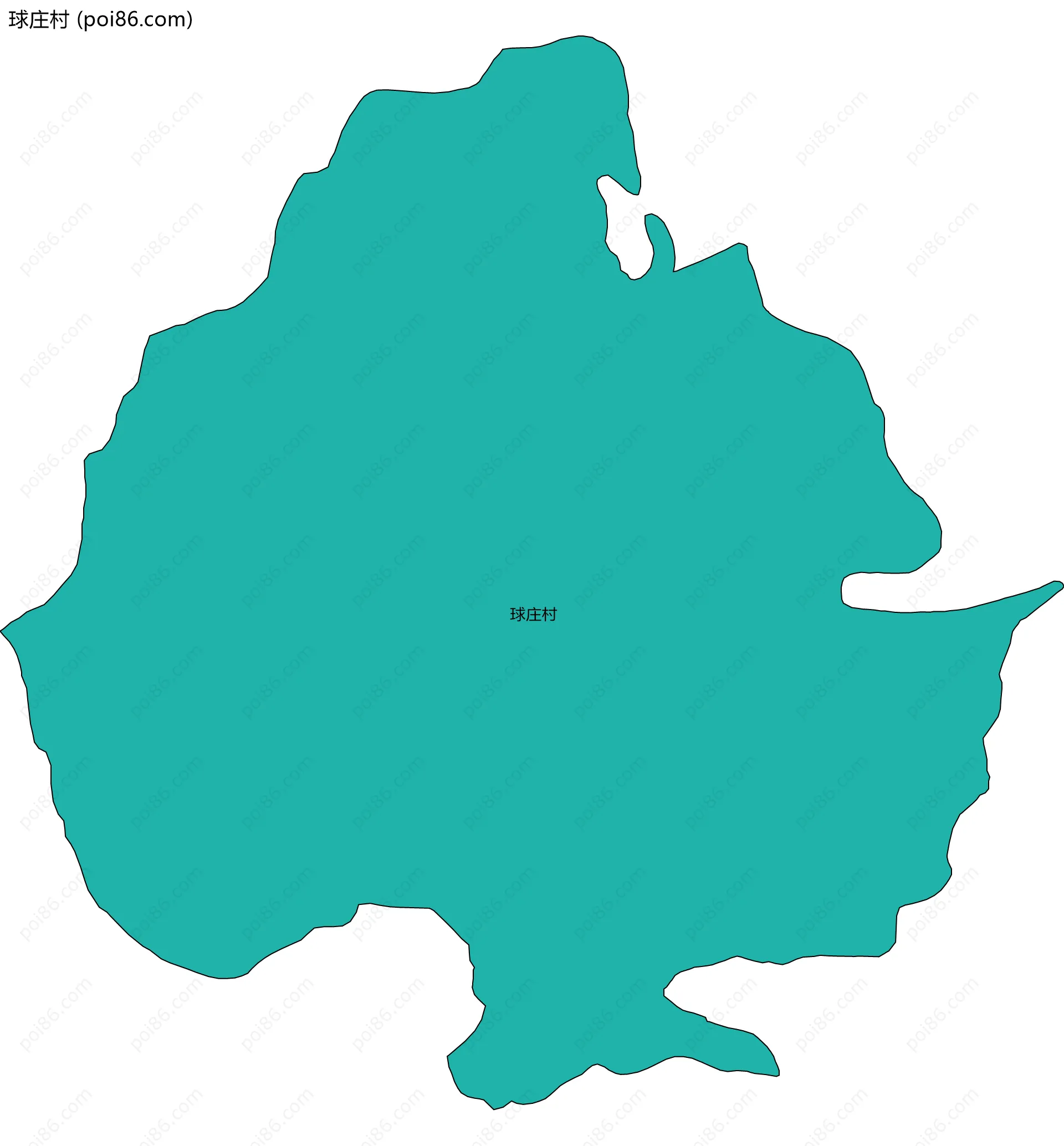 球庄村边界地图