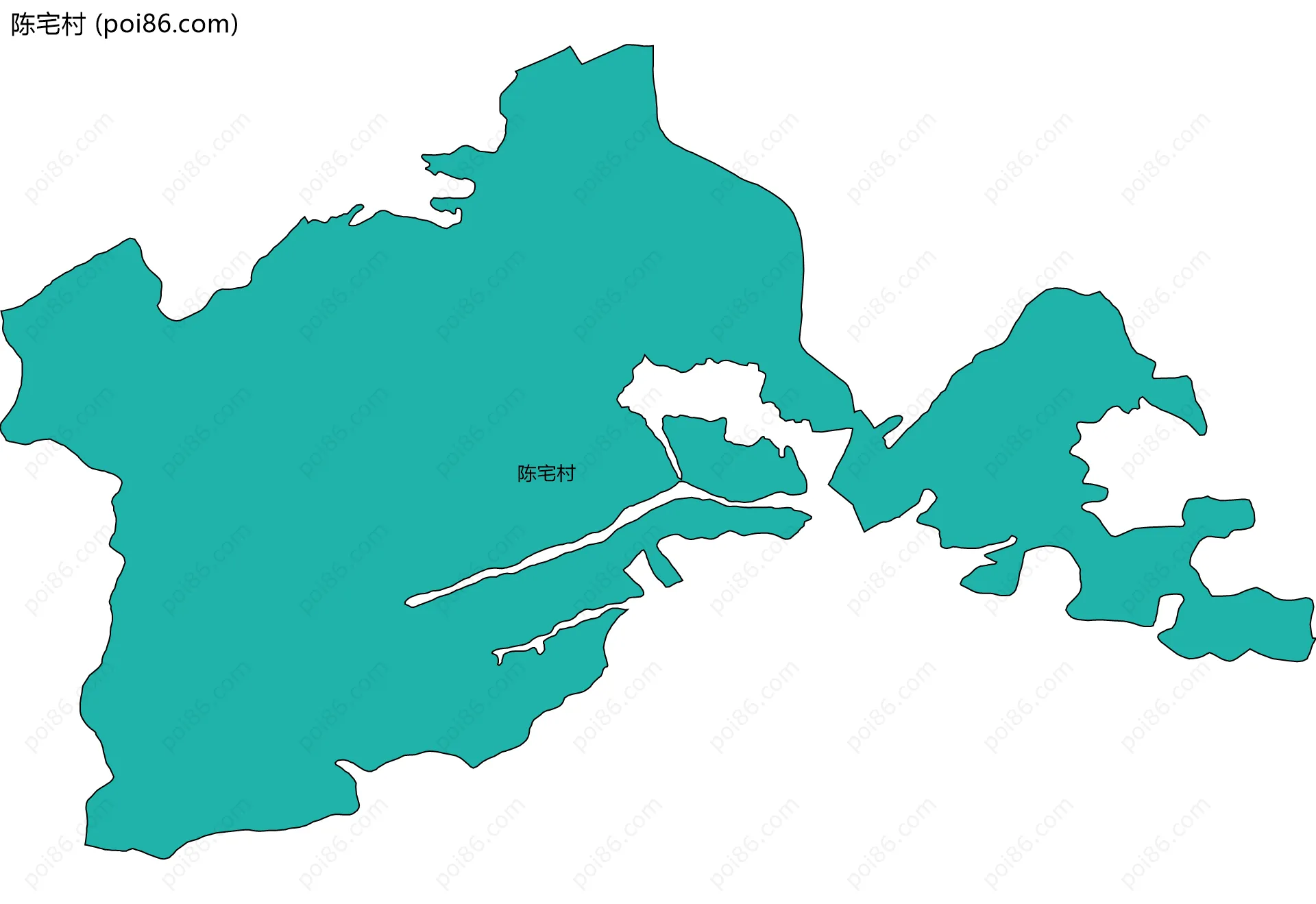 陈宅村边界地图